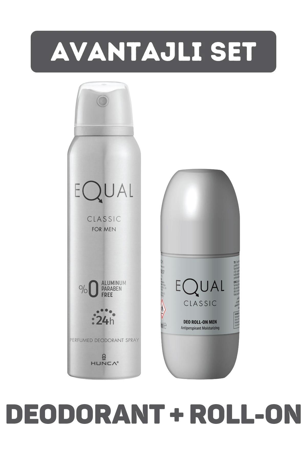 Seddar Collection Equal Klasik Deodorant Erkek 150 ml + Equal Roll-On Deodorant 50 ml