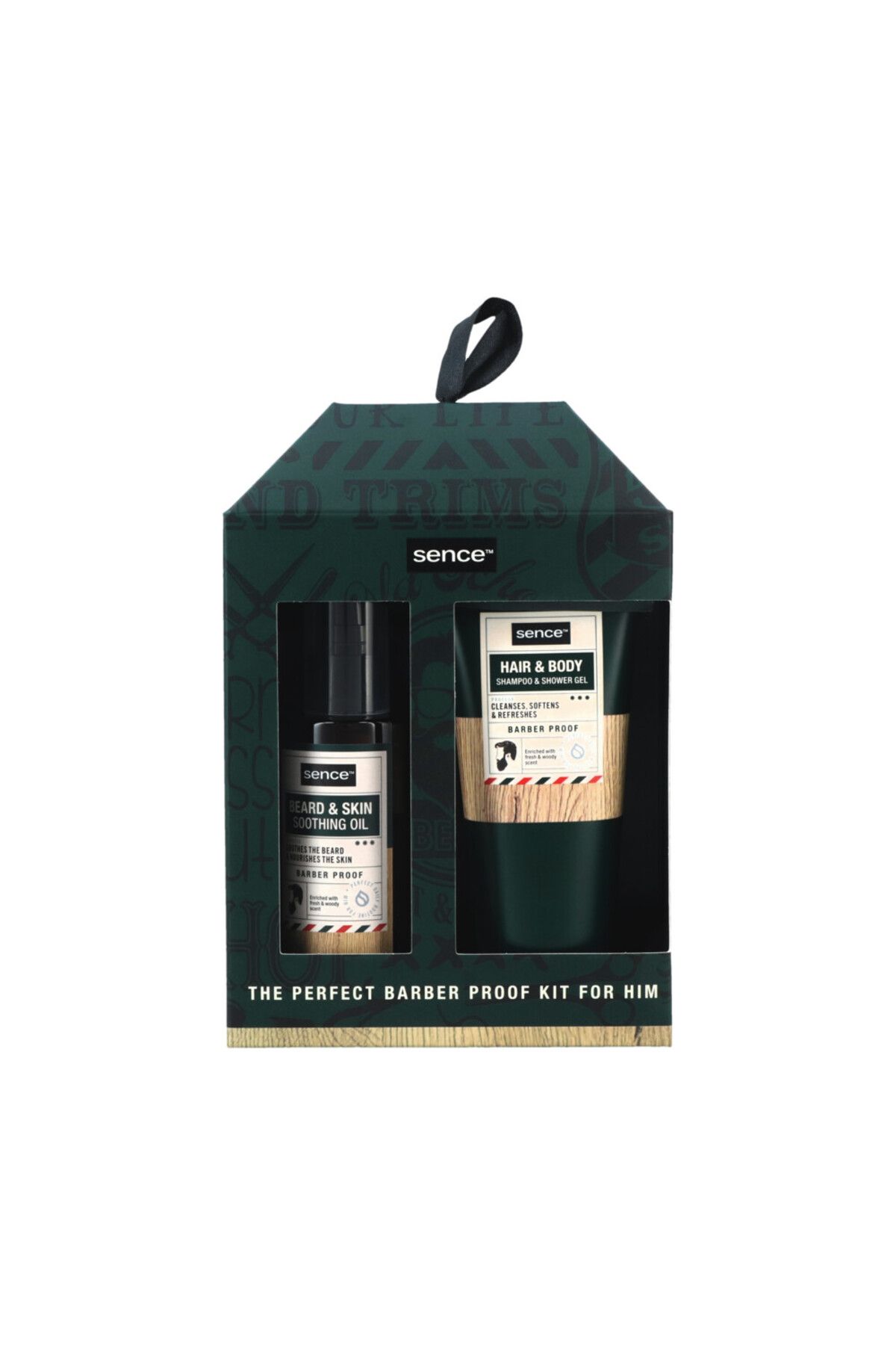SENCE-Set ingrijire par si barba Sence, Sampon 100 ml, Ulei 100 ml 1