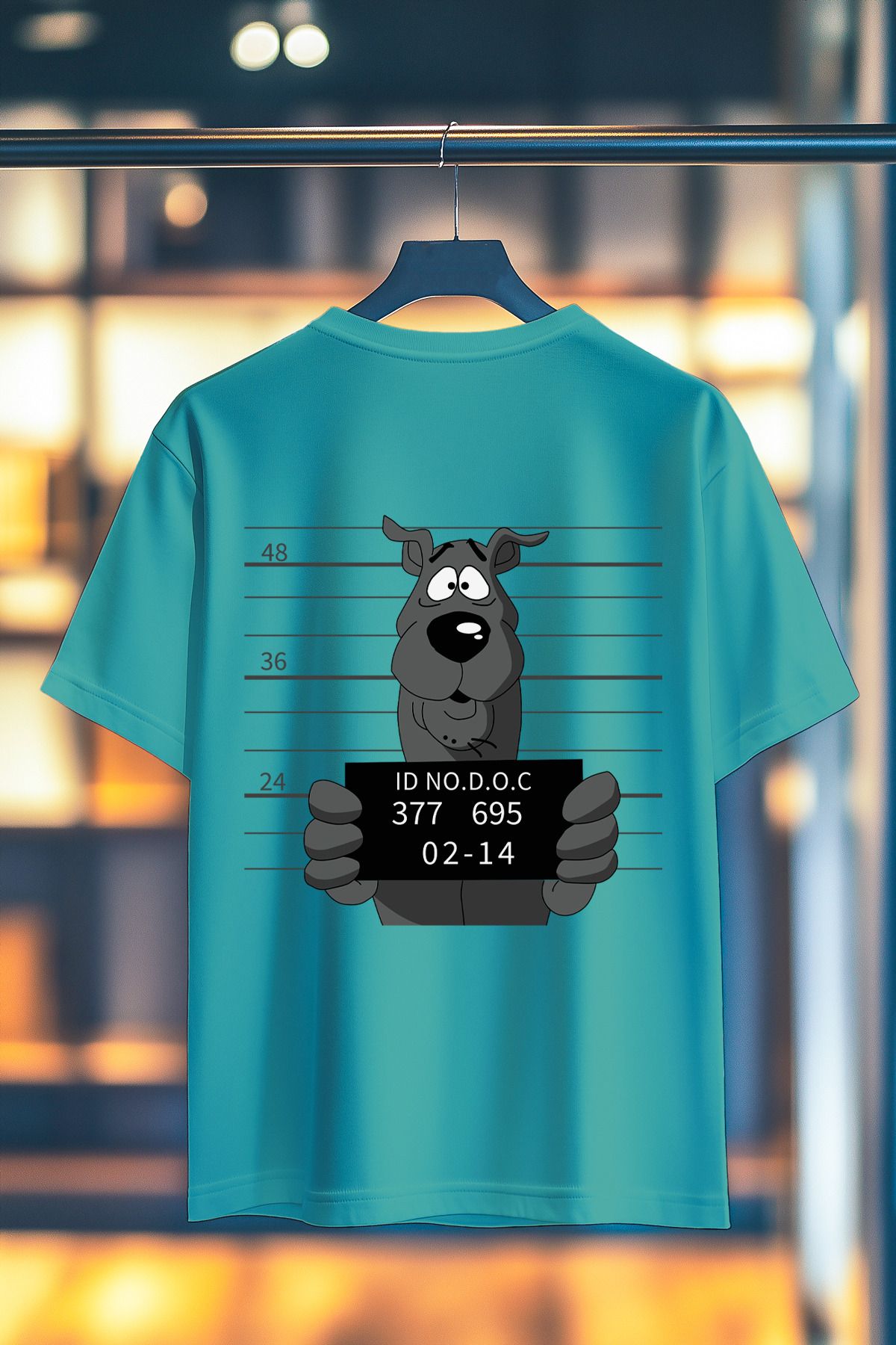 BookOrBook Scooby Prison Break %100 Pamuk Premium Kalite Sırt Baskılı T-Shirt