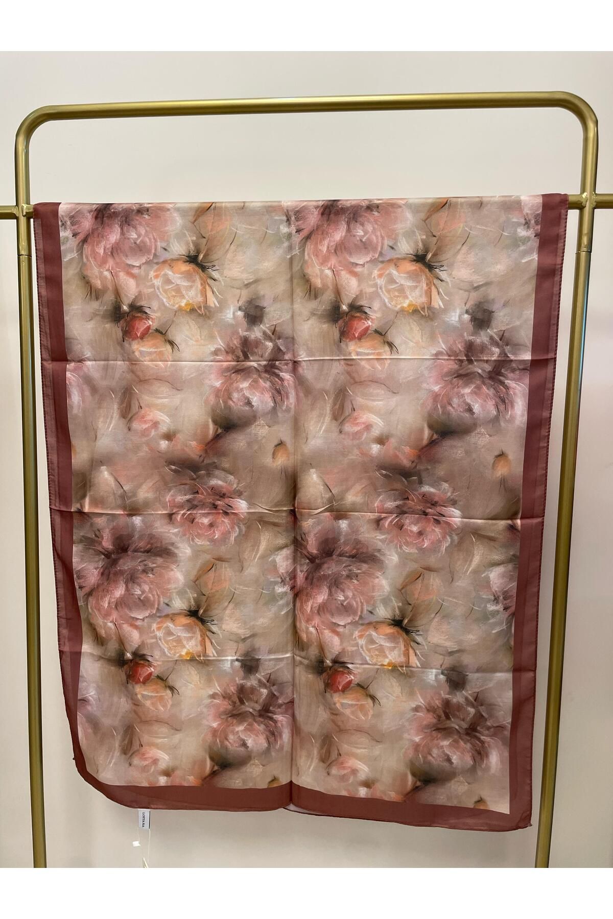 MENESSA Pamuk Soft Flower Desen Şal