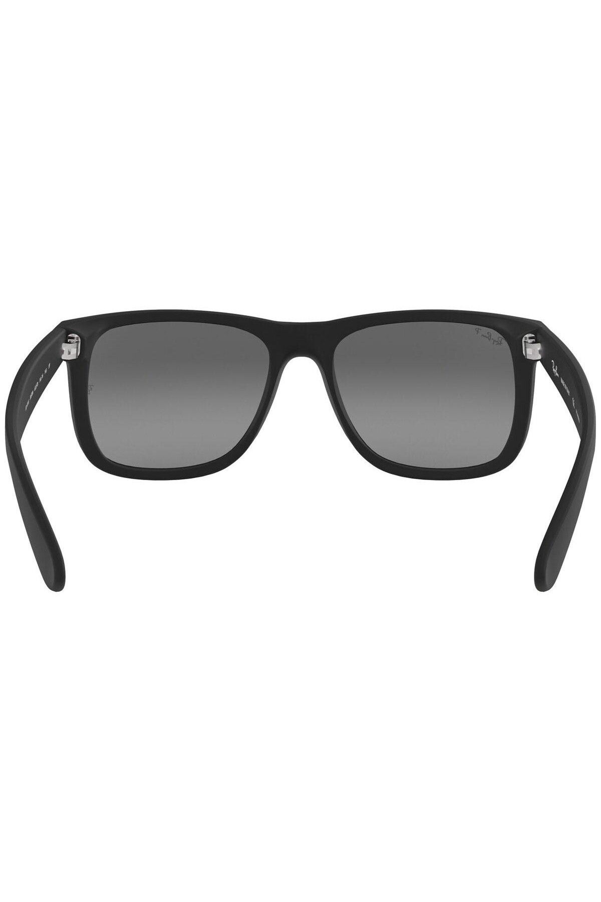 Ray-Ban-Ray-Ban Justin RB4165 622/T3 – Ochelari de soare polarizați, Negru Mat, Lentile Gri Gradient 3