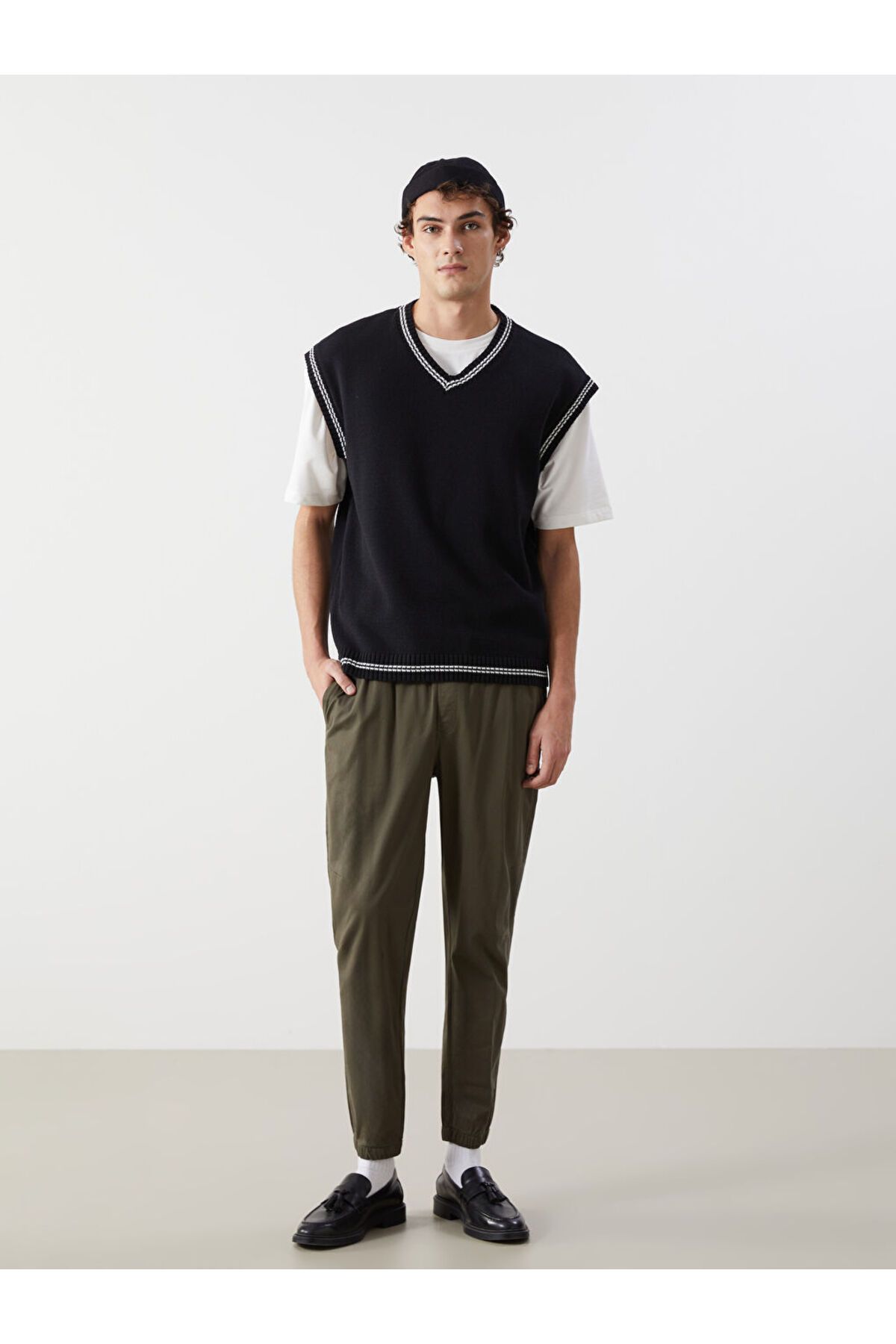 LC Waikiki XSIDE Haki Standart Kalıp Gabardin Erkek Jogger Pantolon S52850Z8NVY25