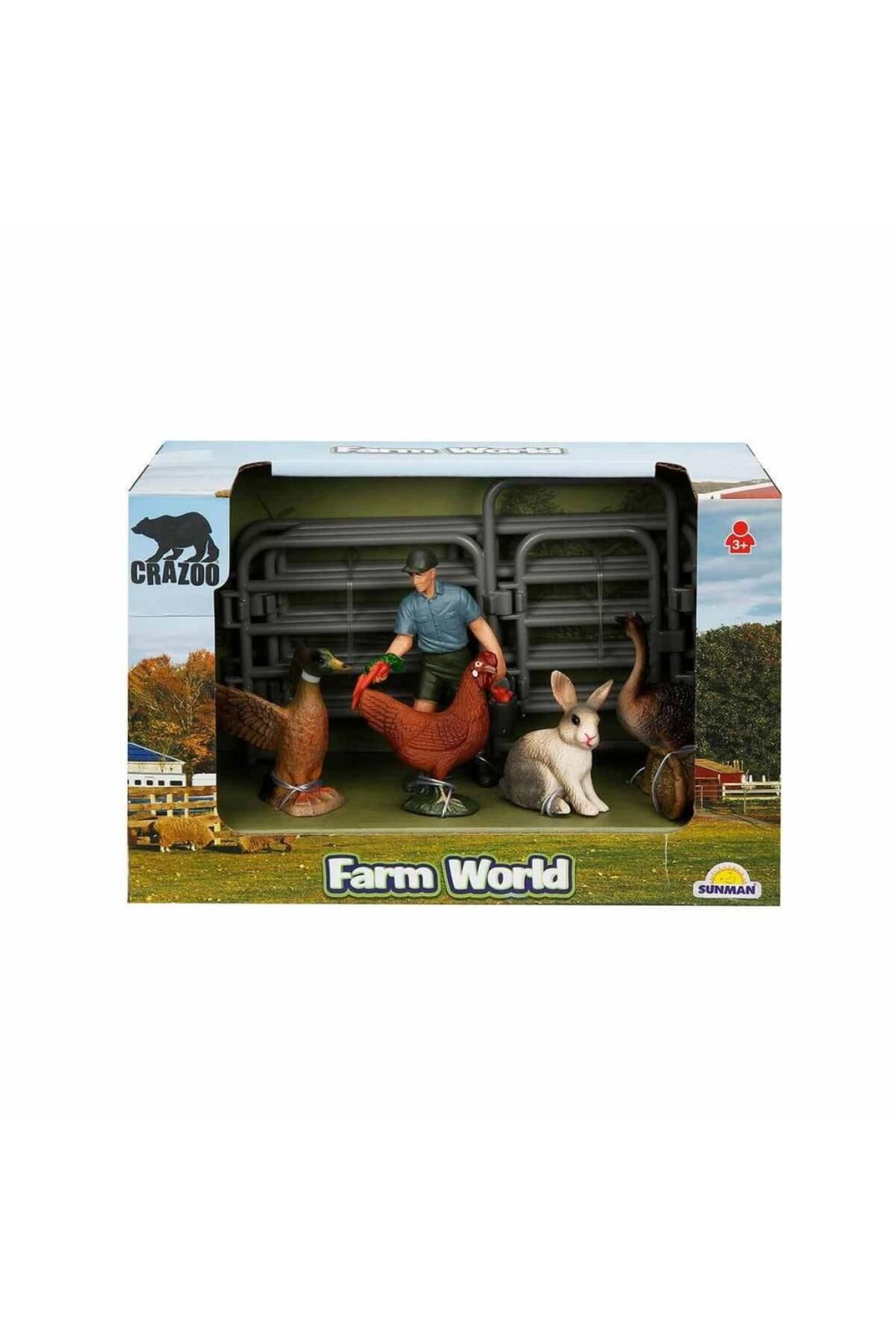 MR RZN STORE 2689 Farm World Çiftlik Hayvanları Küçük Oyun Seti
