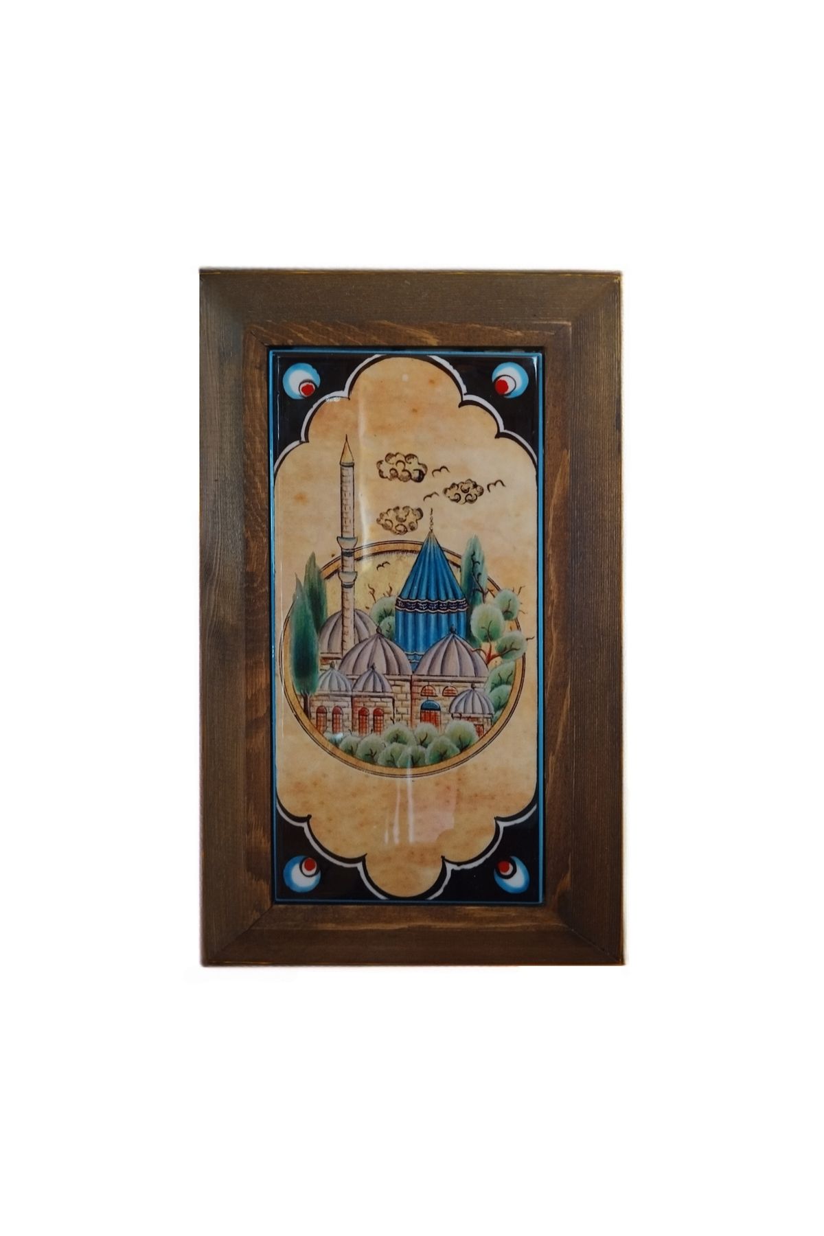 Ats Art Ahşap Çerçeveli Duvar Dekoru 25×16 cm Konya Mevlana Türbesi