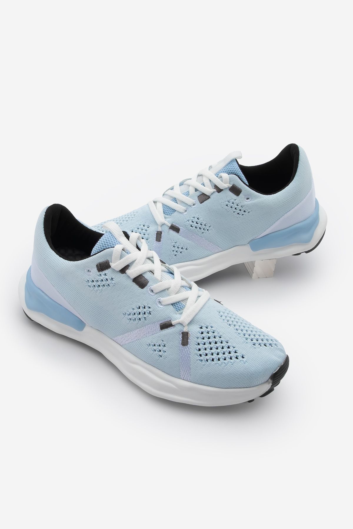Marjin Kadın Sneaker Örgü Triko Koşu Ve Yürüyüş Spor Ayakkabı Armes Mavi