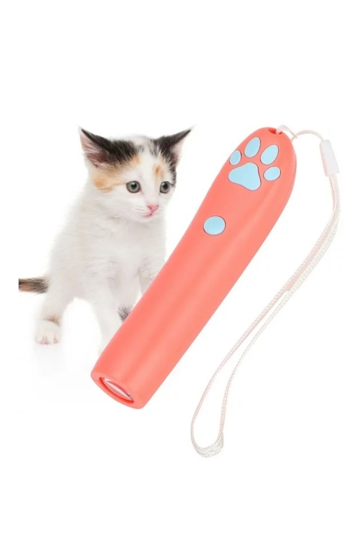 Universal-Toy with LED light that projects an animal paw for cats, for training 6