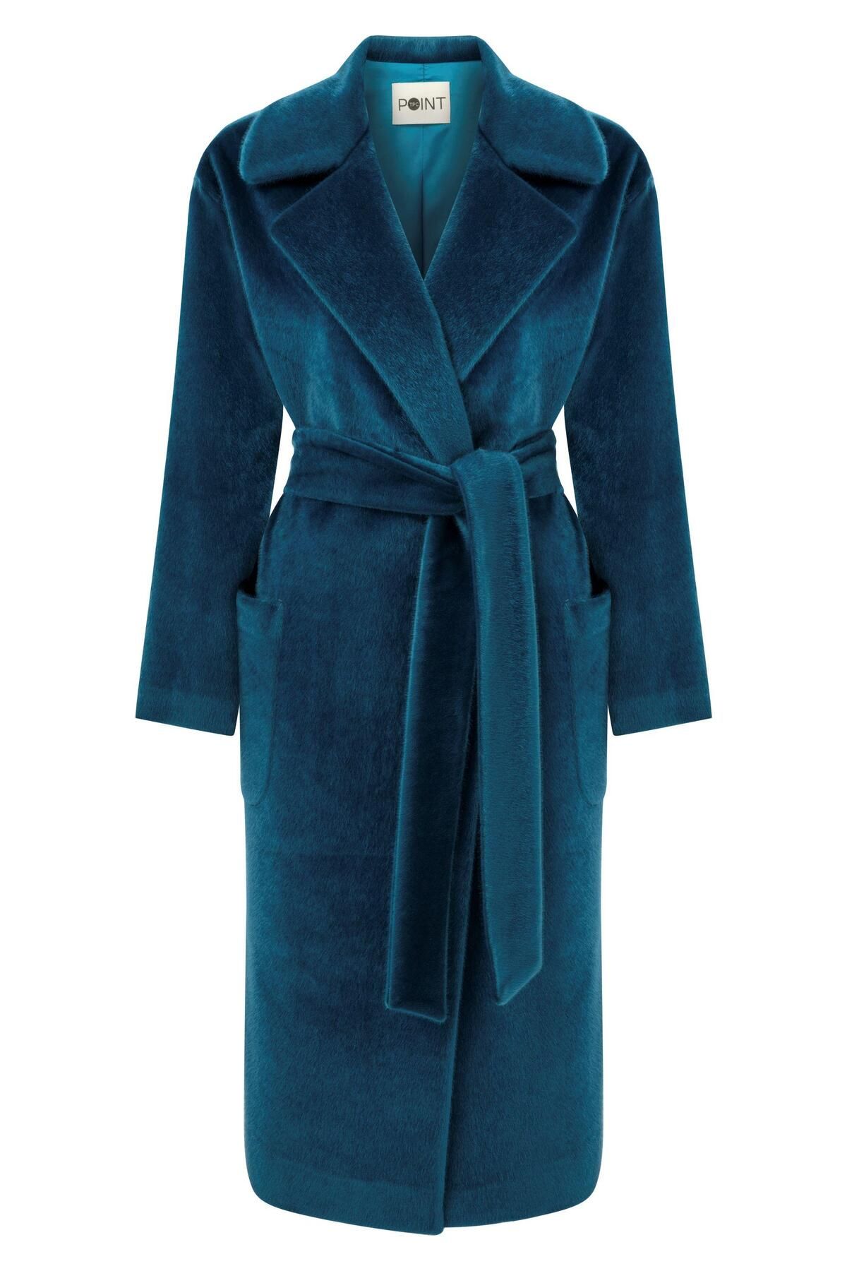 Tpc.Point Collection Kadın Petrol Pilosus Coat Cepli Kaban