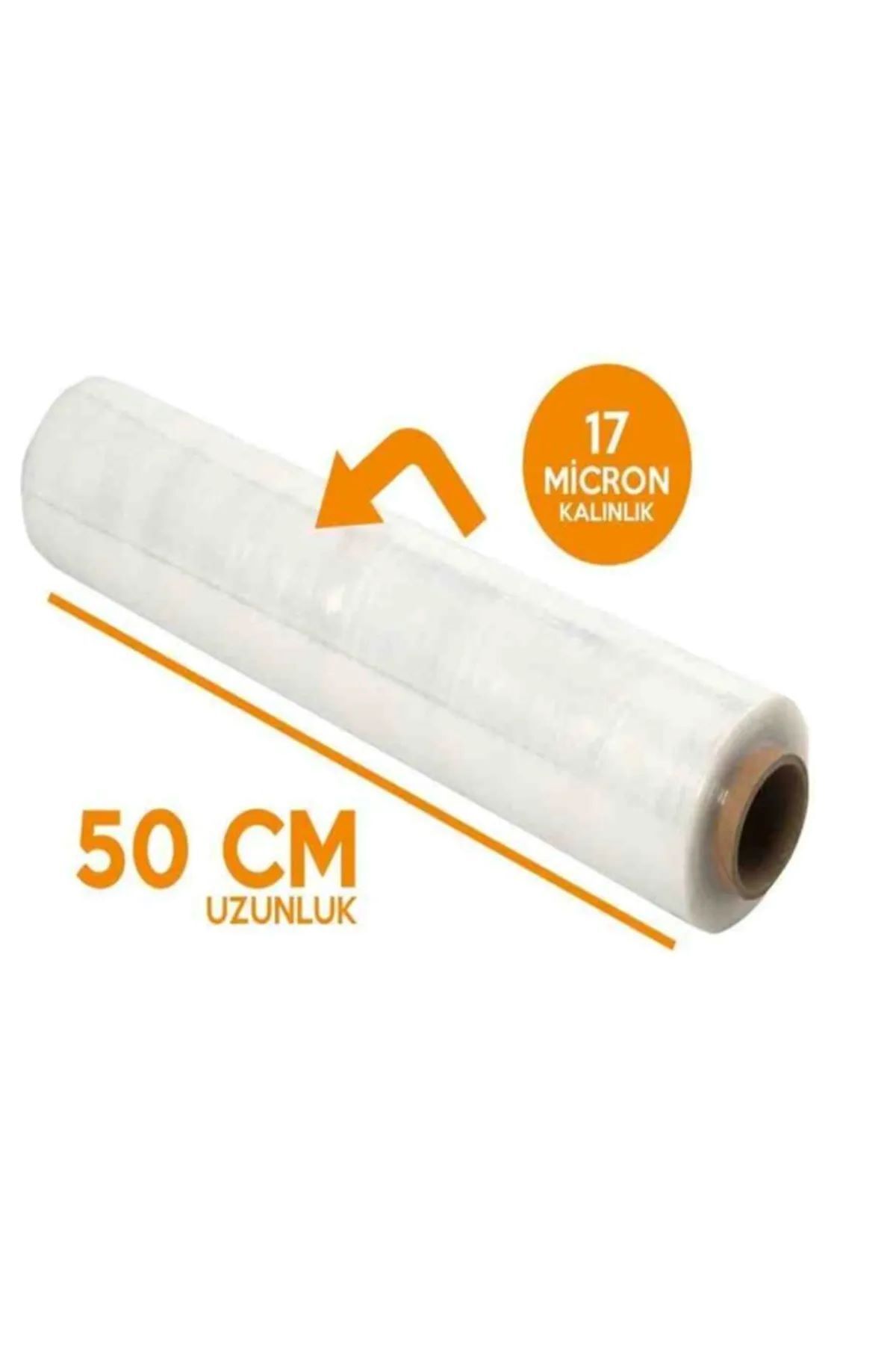 tuhapack plastic packaging Paletsar PE Paletleme Streci 50cmx17micx1,4kg Şeffaf