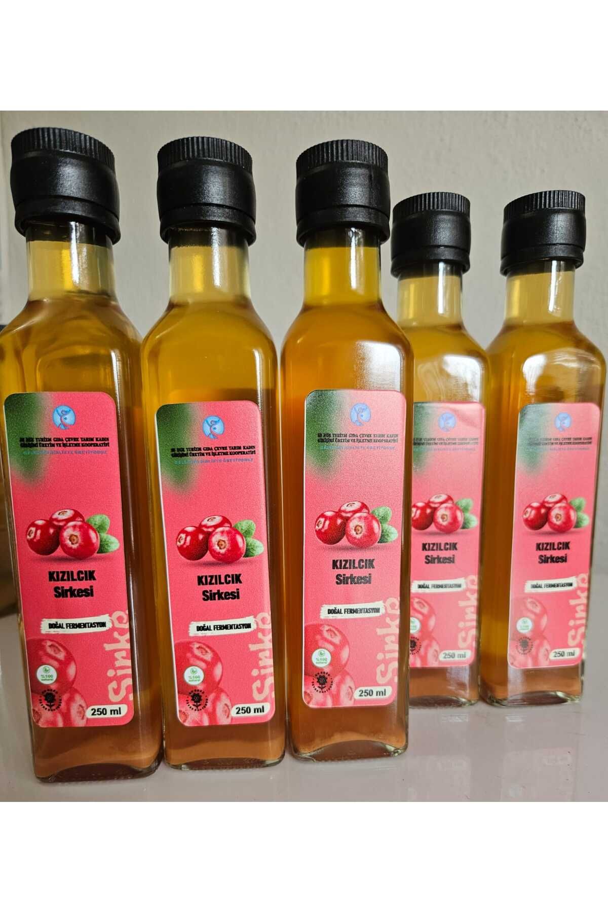 EGEKADINKOOP Kızılcık Sirkesi: Doğanın Mucizesi 250 ML