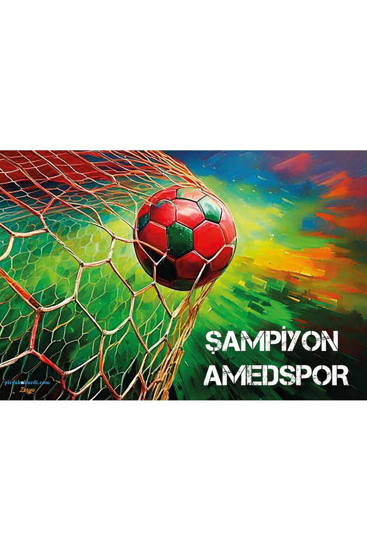 ZERYA Amedspor Şampiyon Posteri - Amed Spor Posterleri - Poster (EBAT 32X47 - ÇERÇEVESİZ)