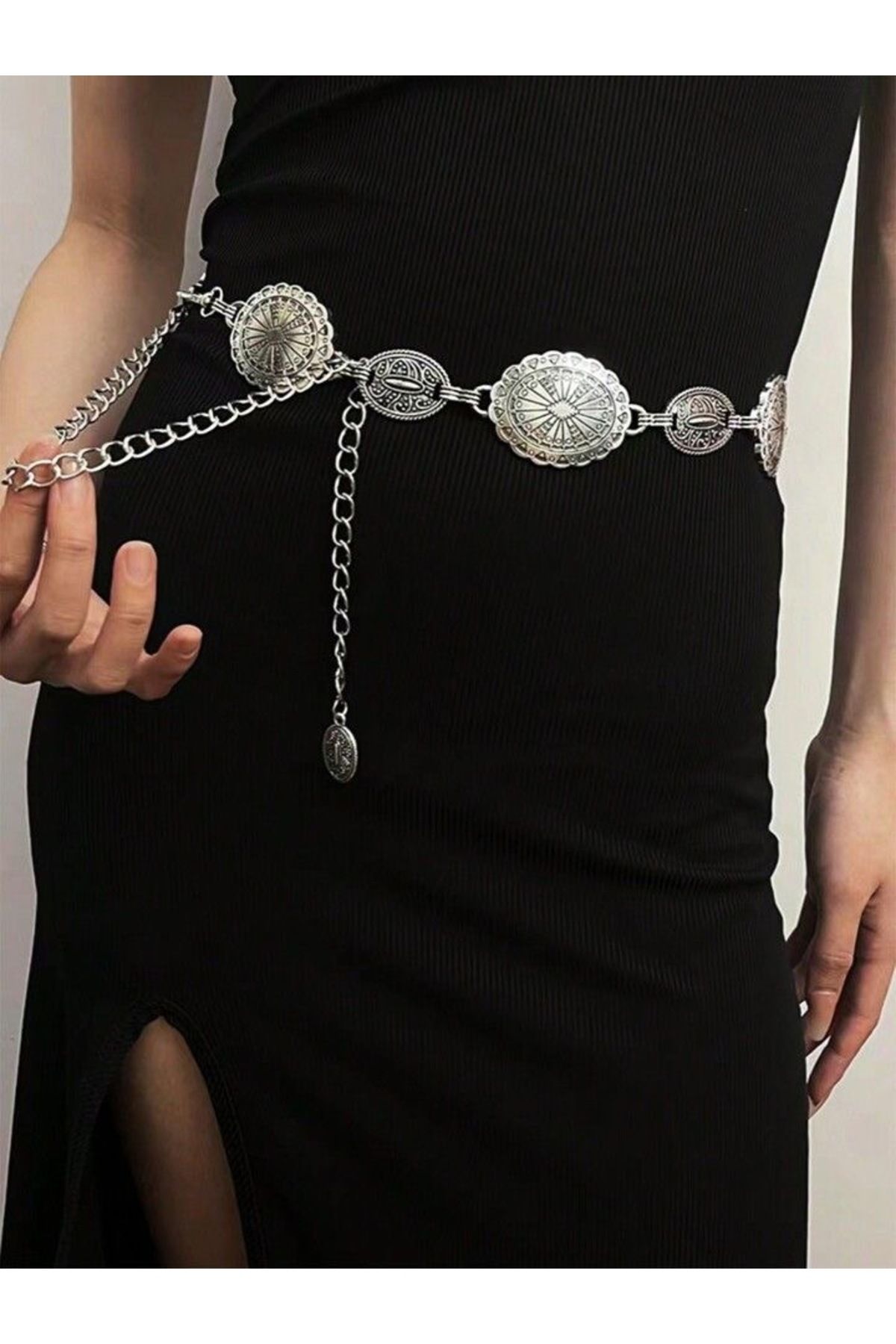 Pina Vintage Bohemian Tarz Zincir Kemer