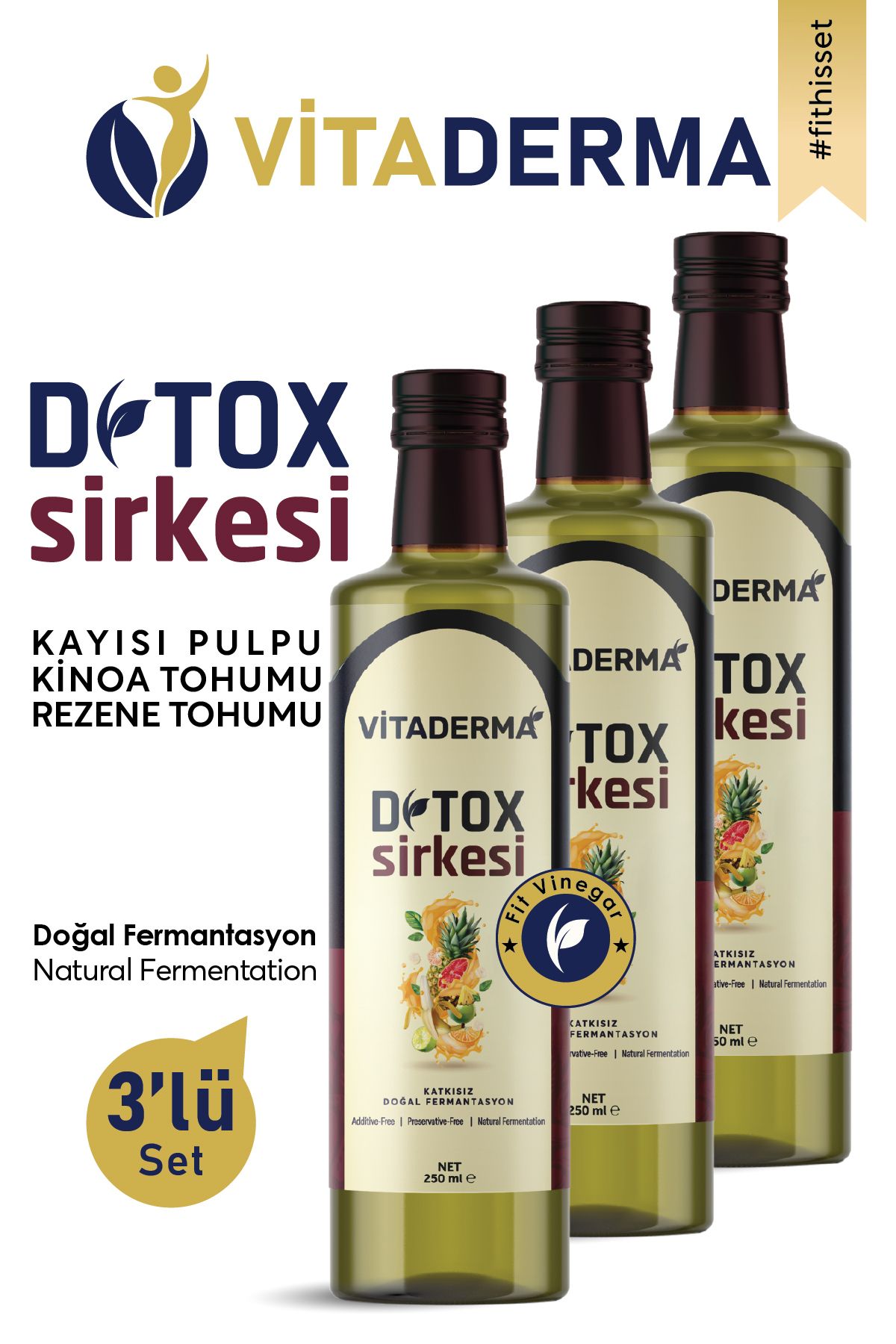 VİTADERMA DETOX SİRKESİ 3'LÜ