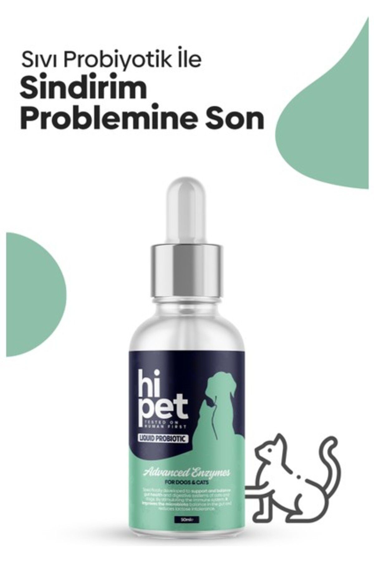 HiPet Sıvı Probiyotik Kedi Probiyotik 50 Ml.