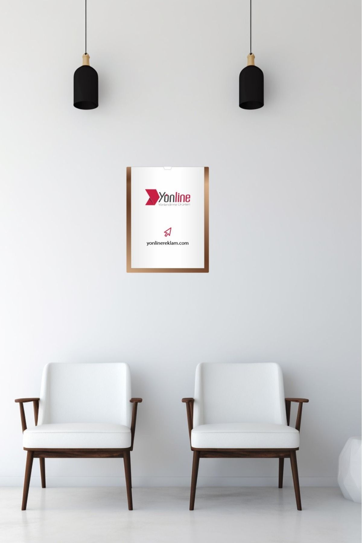 Yönline-2Pcs A4 Bronze Mirrored Document Certificate Frame Self-Adhesive Easy to Replace Foil 4