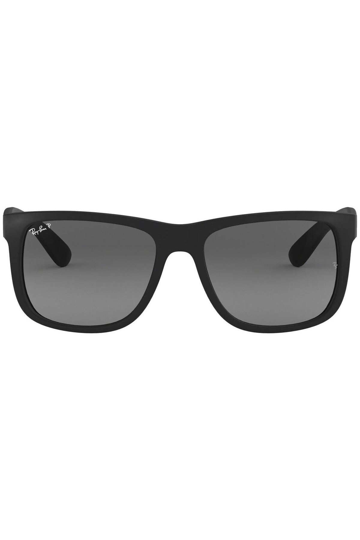 Ray-Ban-Ray-Ban Justin RB4165 622/T3 – Ochelari de soare polarizați, Negru Mat, Lentile Gri Gradient 2