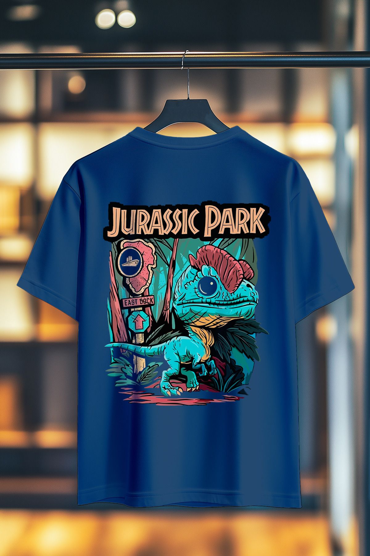BookOrBook Jurassic Park Lost World Sırt Baskılı %100 Pamuk Premium T-Shirt