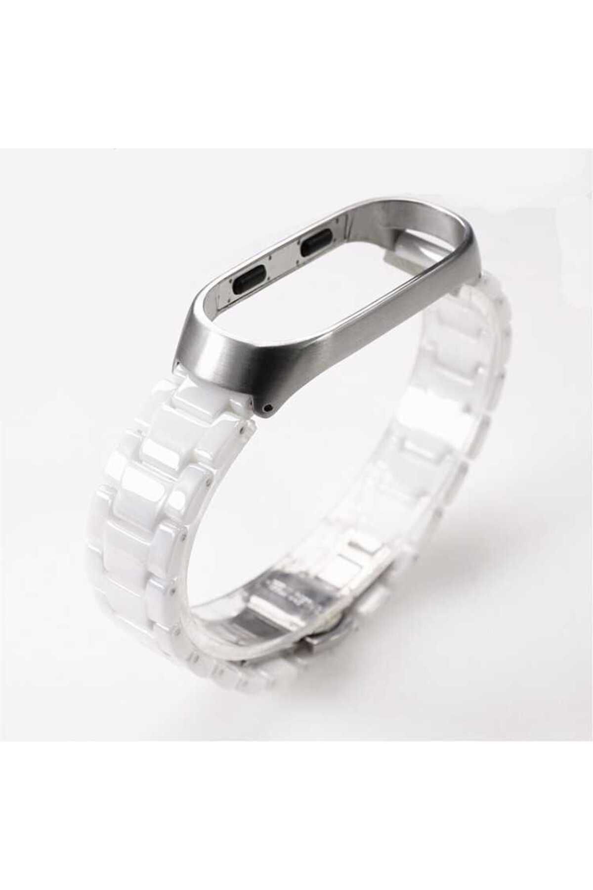 YTSGLOBAL Xiaomi Mi Band 3 Uyumlu KRD-21 Metal YTSG Kordon-Gümüş