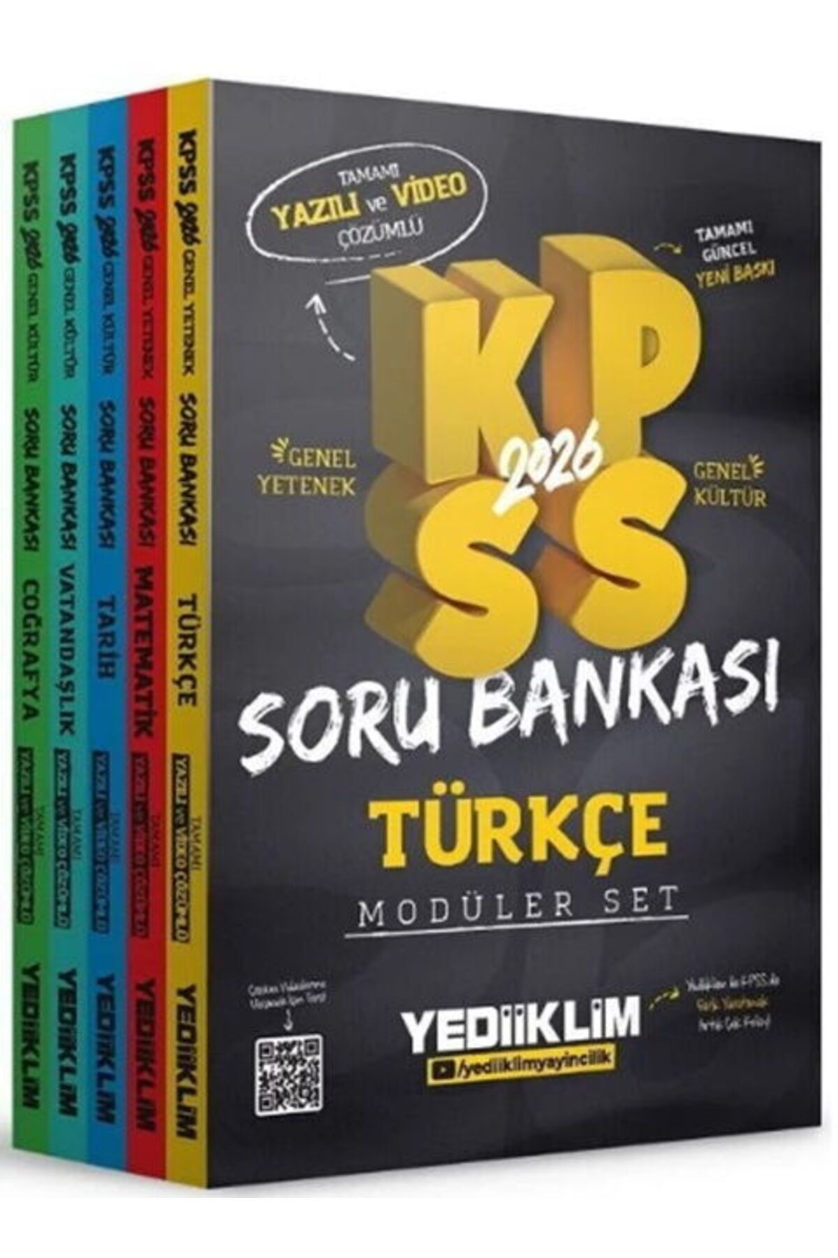 Yediiklim Yayınları Yediiklim Yayınları 2026 KPSS Genel Yetenek Genel Kültür Soru Bankası Modüler Set