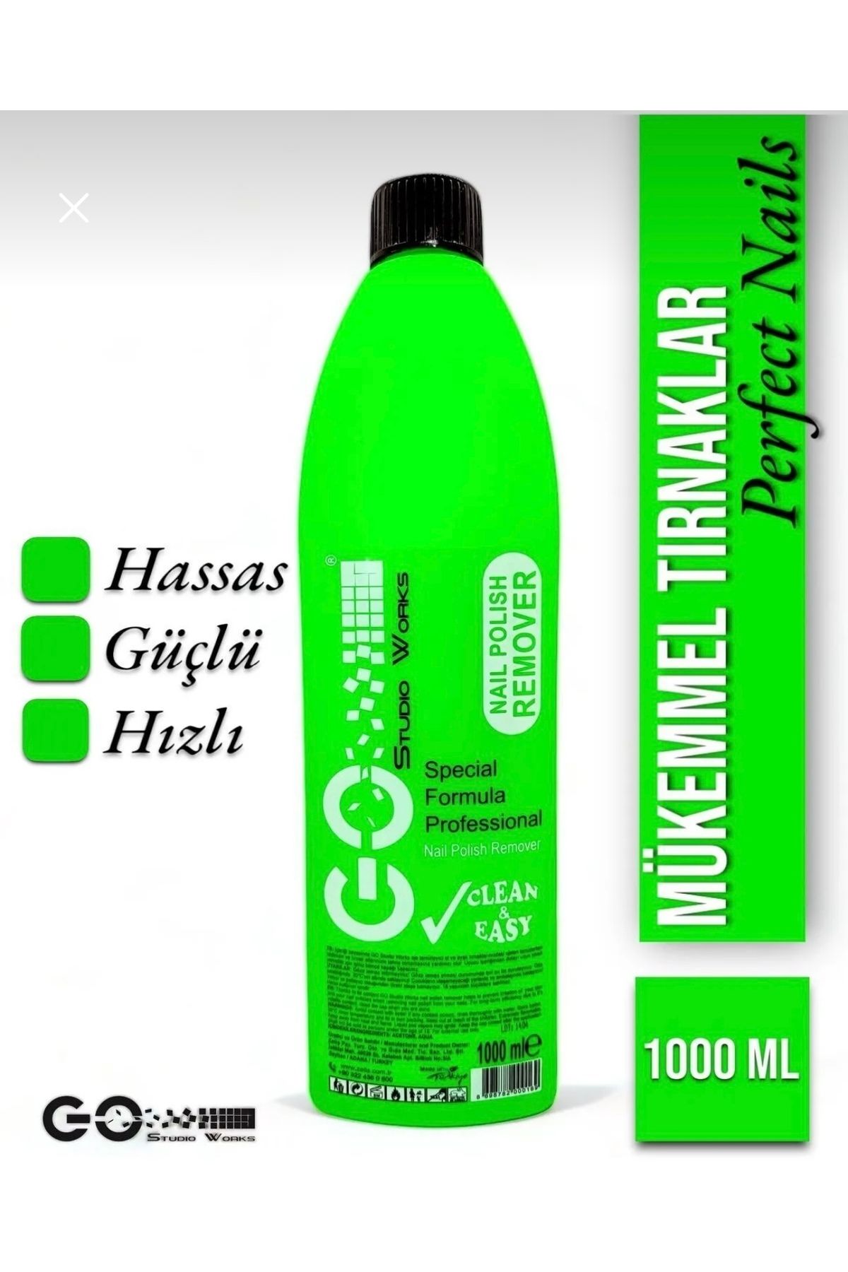 Melek Aksesuar Profesyonel Aseton / Oje Silici / Oje Çıkarıcı 1000 ml ( 1 Litre )