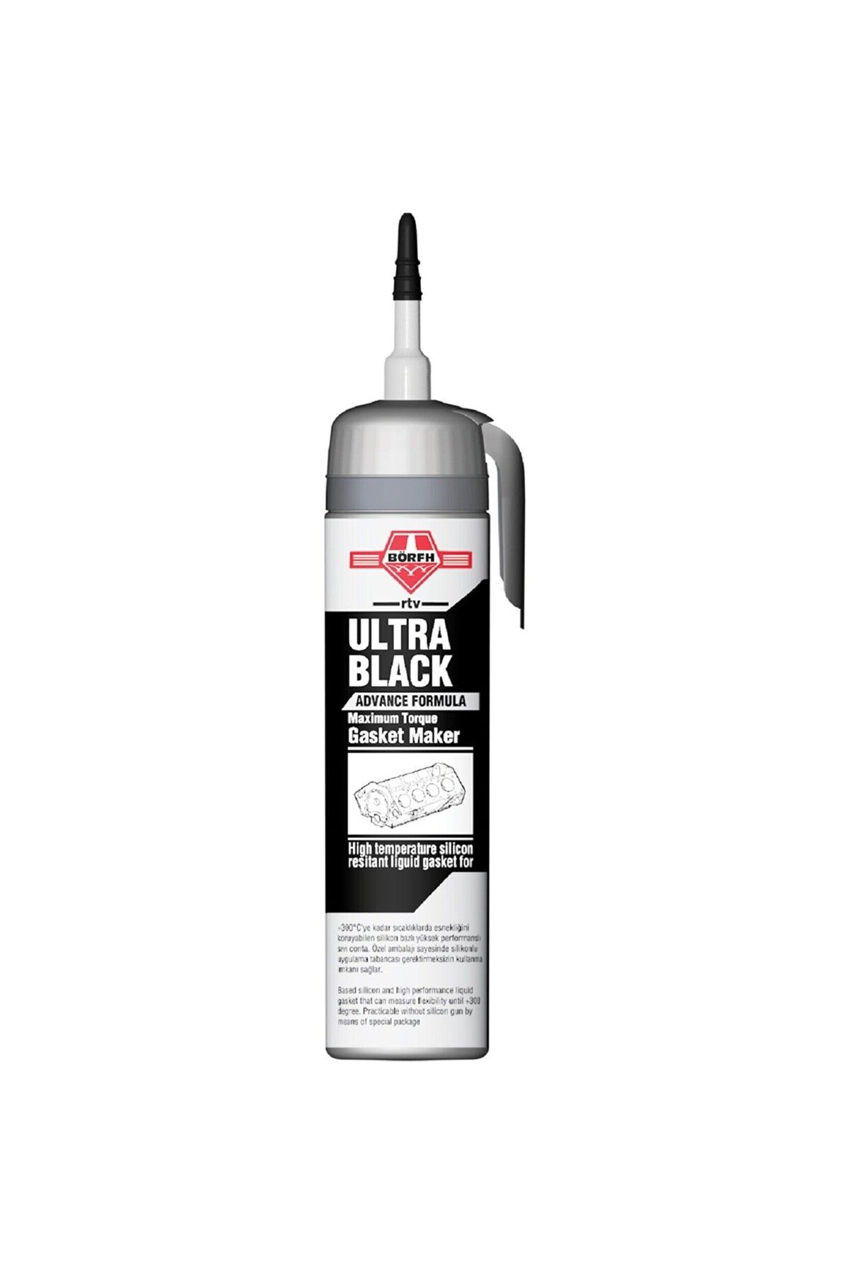 Börfh Siyah Sıvı Conta Telli 200ml