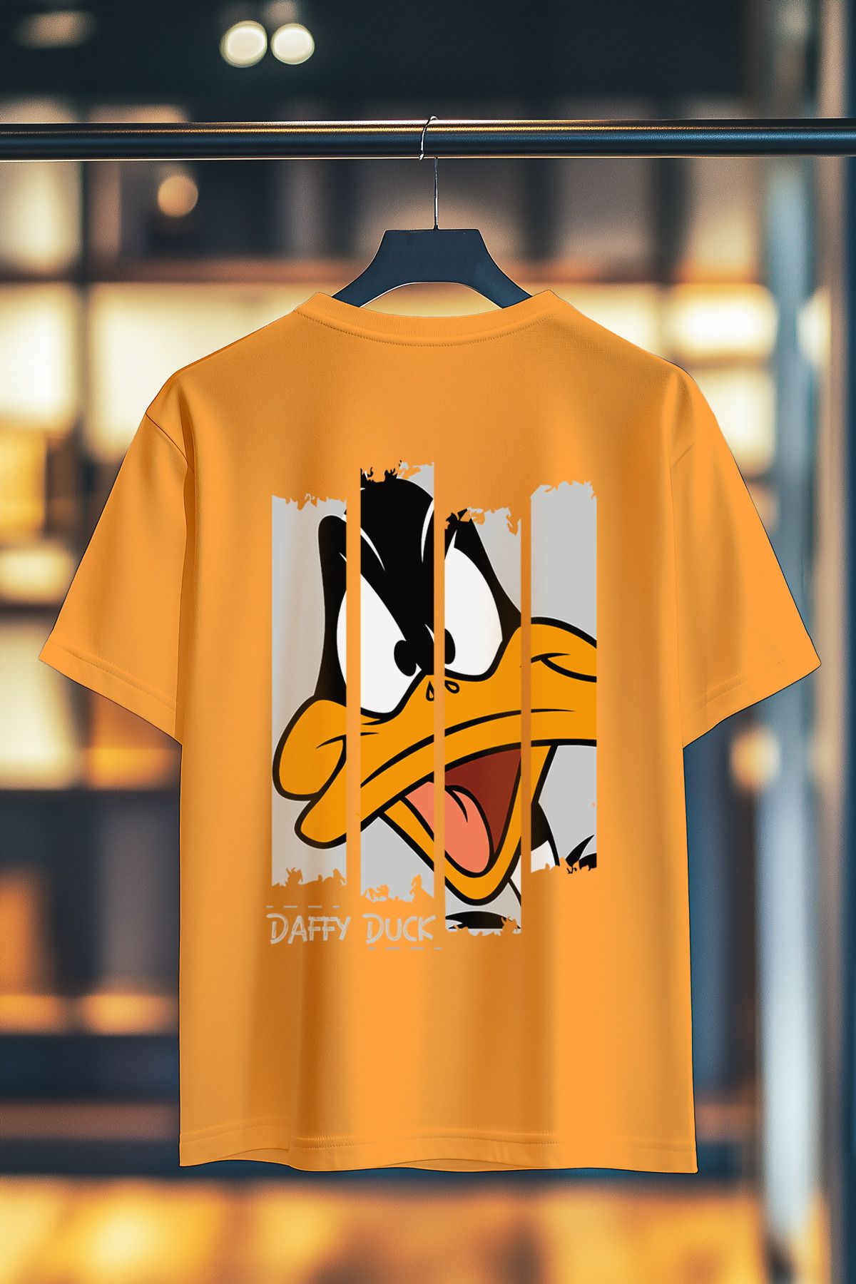 BookOrBook Ducktastic Split %100 Pamuk Premium Kalite Sırt Baskılı T-Shirt