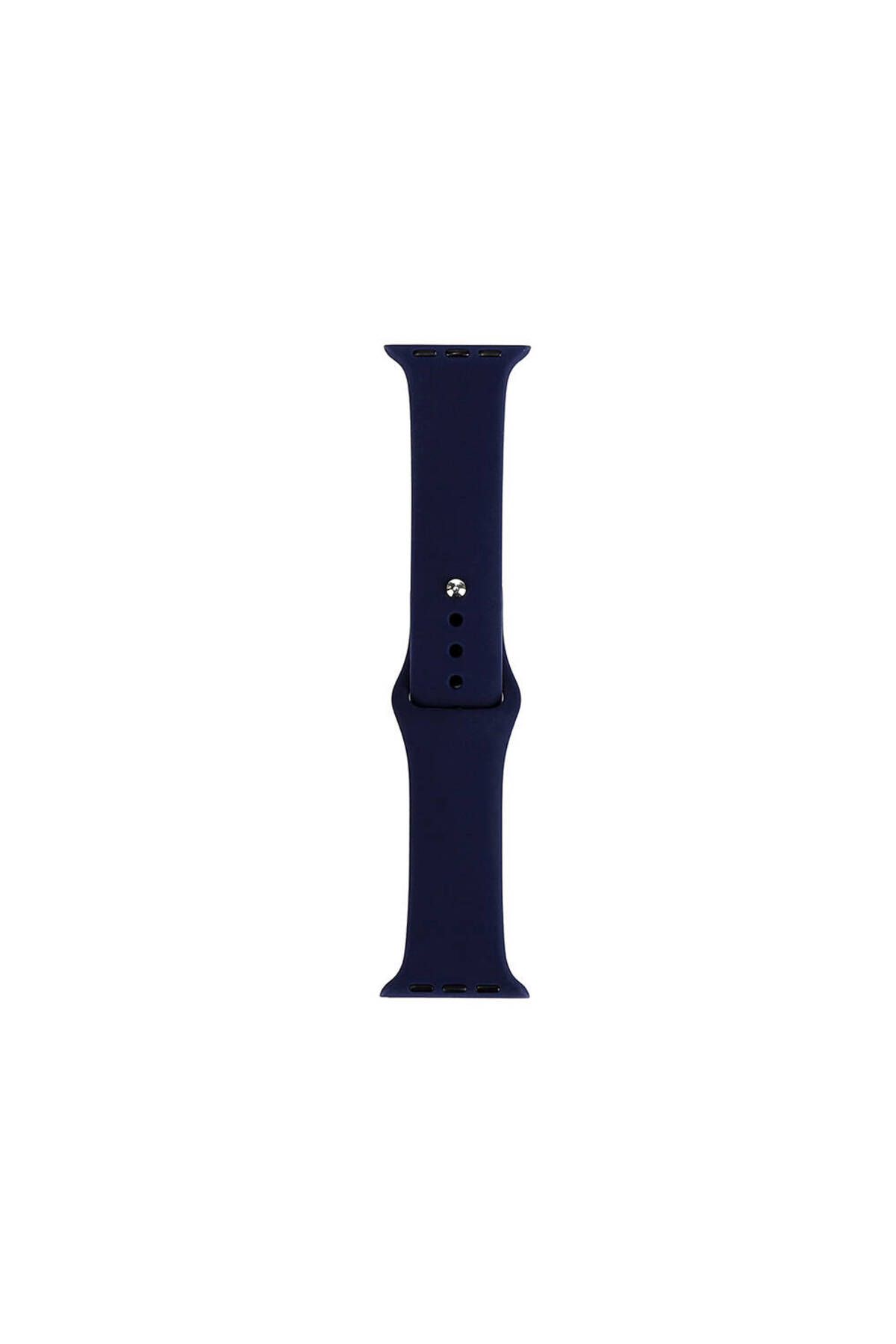 YTSGLOBAL Watch 44mm Band Serisi Klasik Kordon Silikon Strap Kayış-Midnight Blue