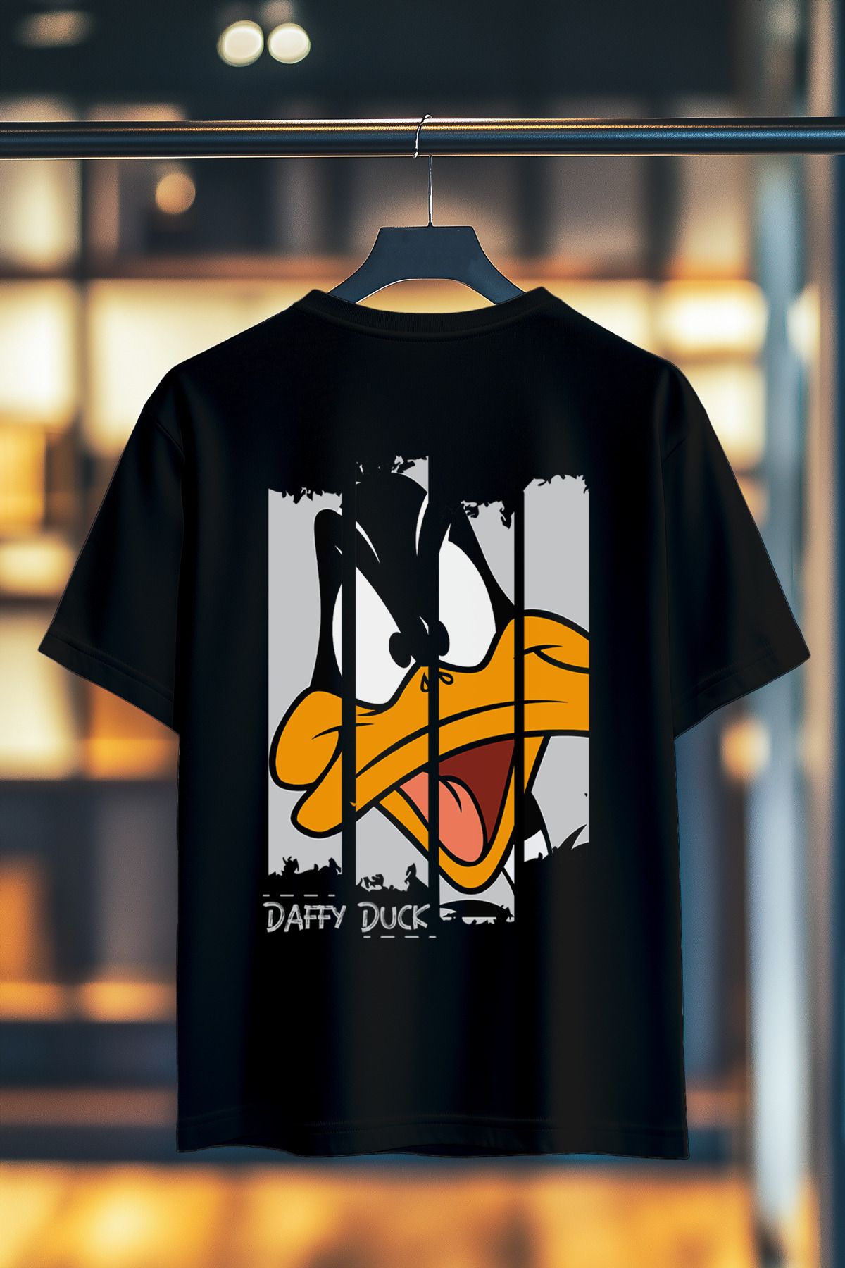 BookOrBook Ducktastic Split %100 Pamuk Premium Kalite Sırt Baskılı T-Shirt