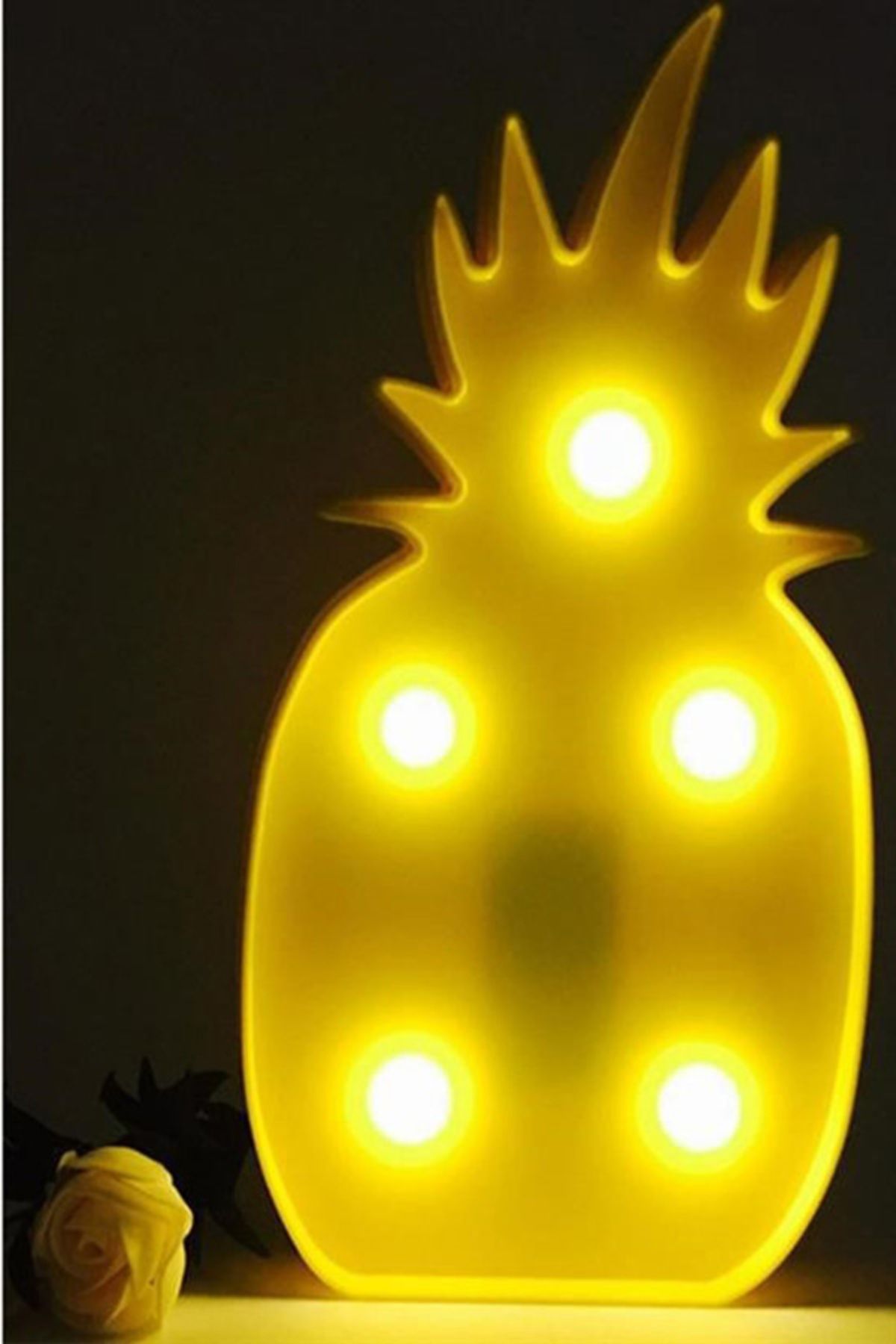 tedaks Ananas Şeklinde Ledli Dekoratif Eğlenceli Çocuk Gece Lambası