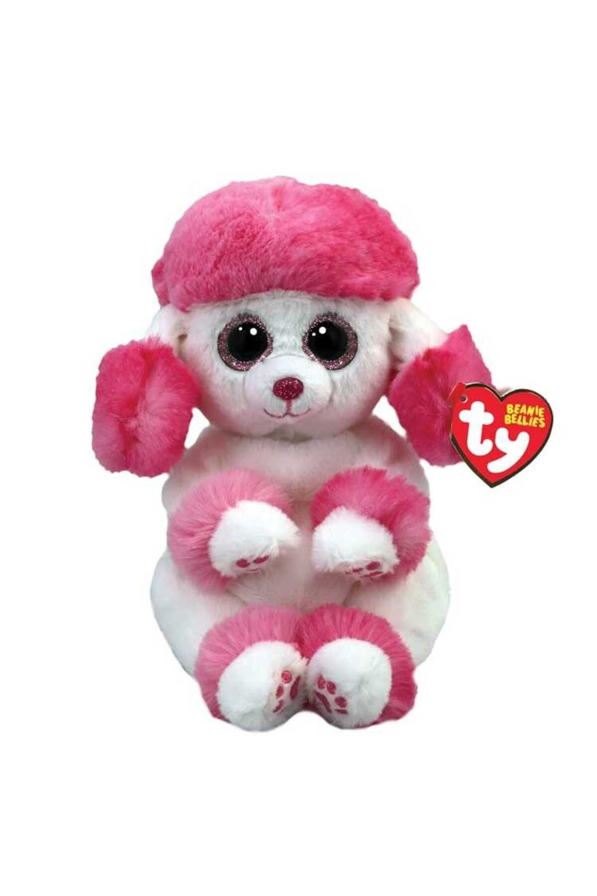 TY Heartly-Poodlepink White Belly Reg 150079Ty41046