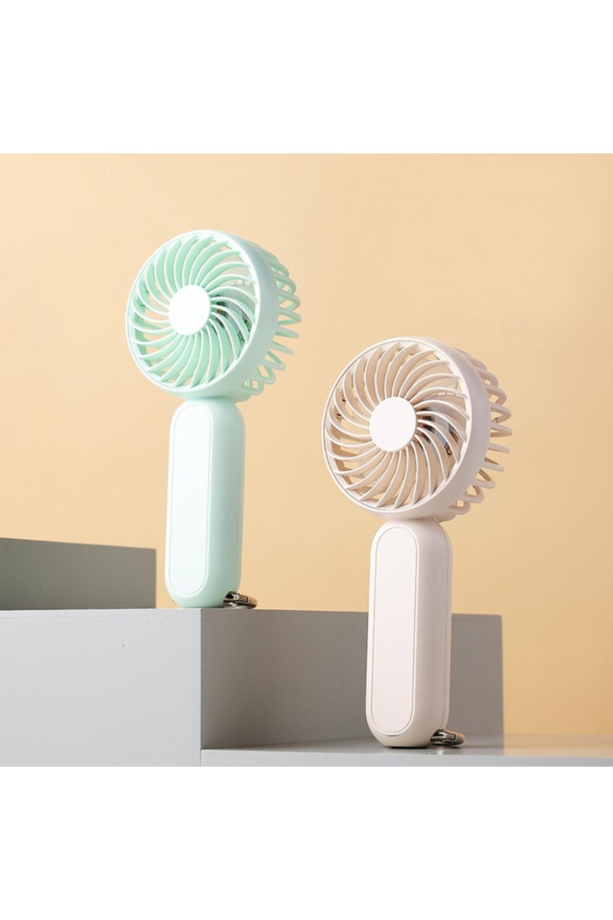SKYDDAR INNOVATION-Mini Portable Fan, 3 Speeds, Desk, Handheld, USB, 1200mAh, SKDR LittleWonder - Rose Gold 2
