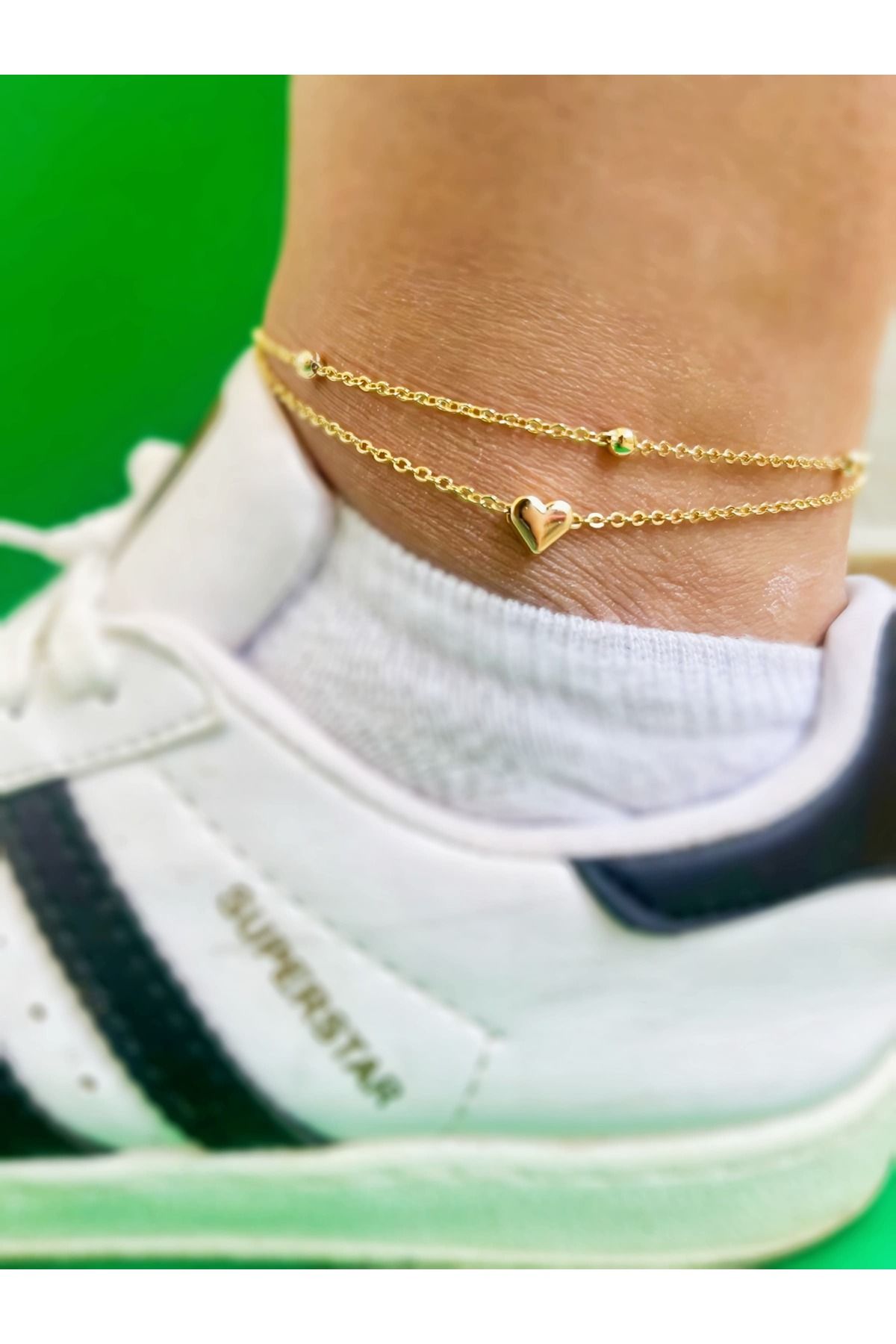 Valora Kalpli Top Zincirli Gold Halhal