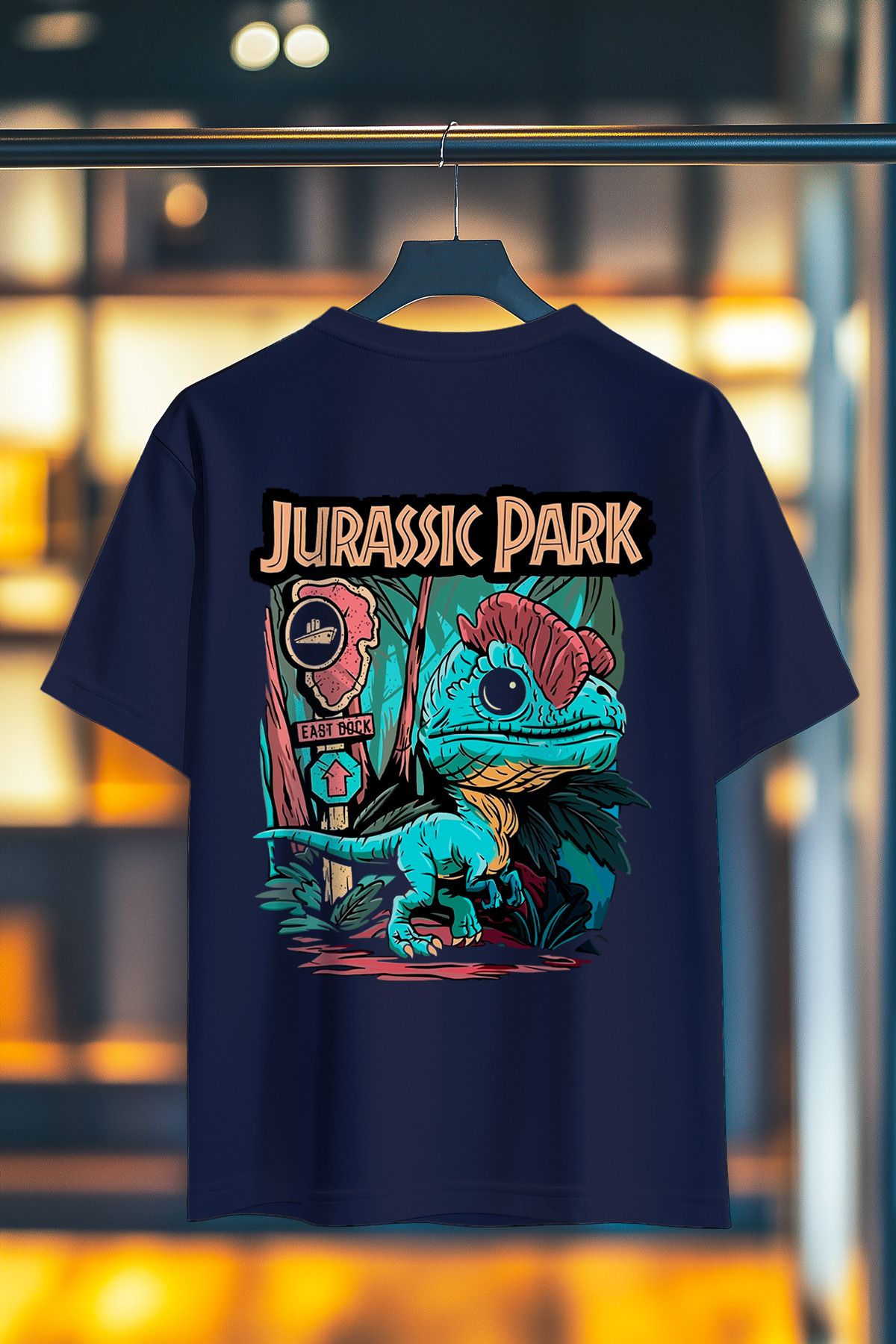BookOrBook Jurassic Park Lost World Sırt Baskılı %100 Pamuk Premium T-Shirt