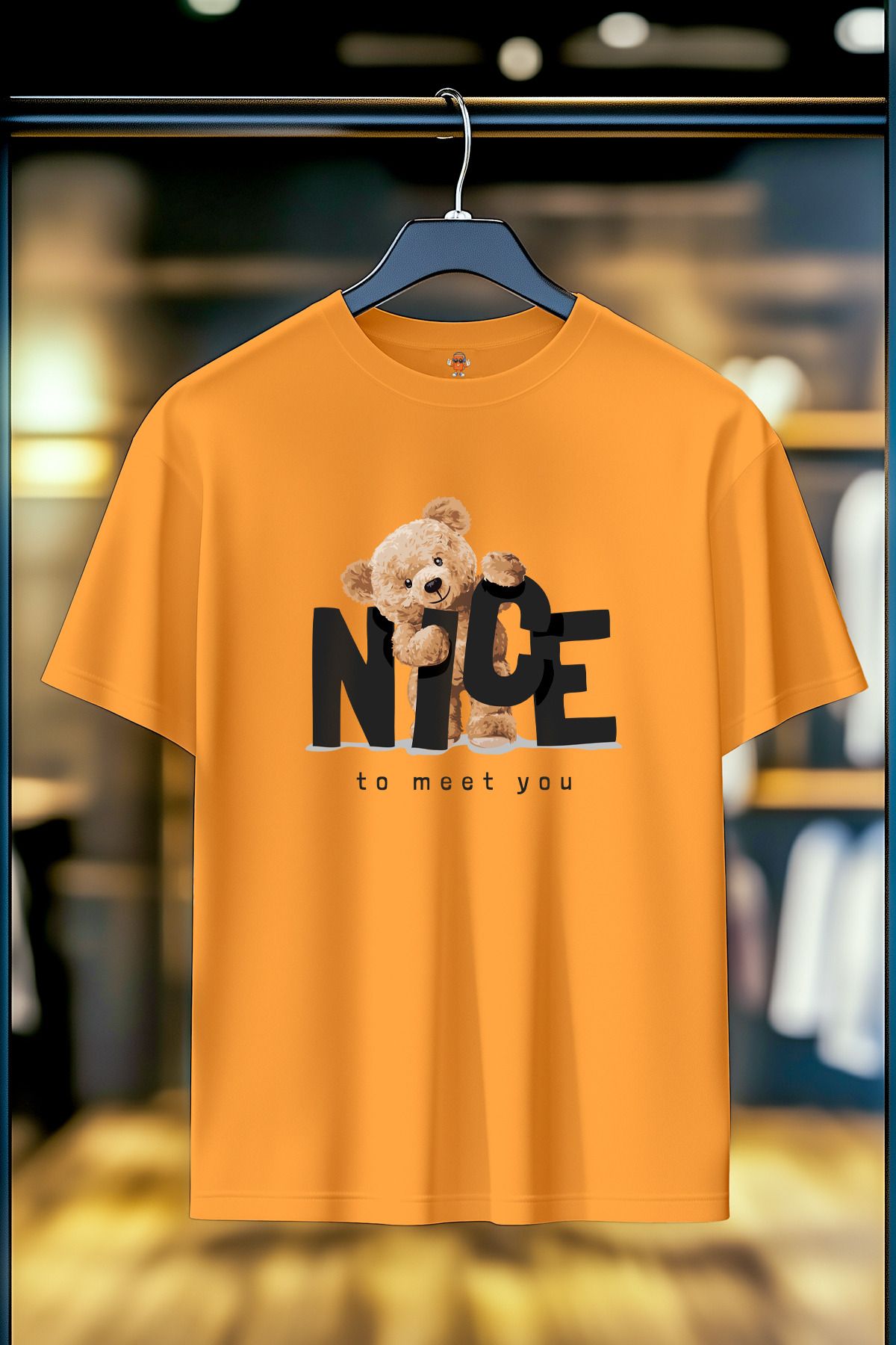 BookOrBook Nice to Meet U %100 Pamuk Premium Kalite T-Shirt
