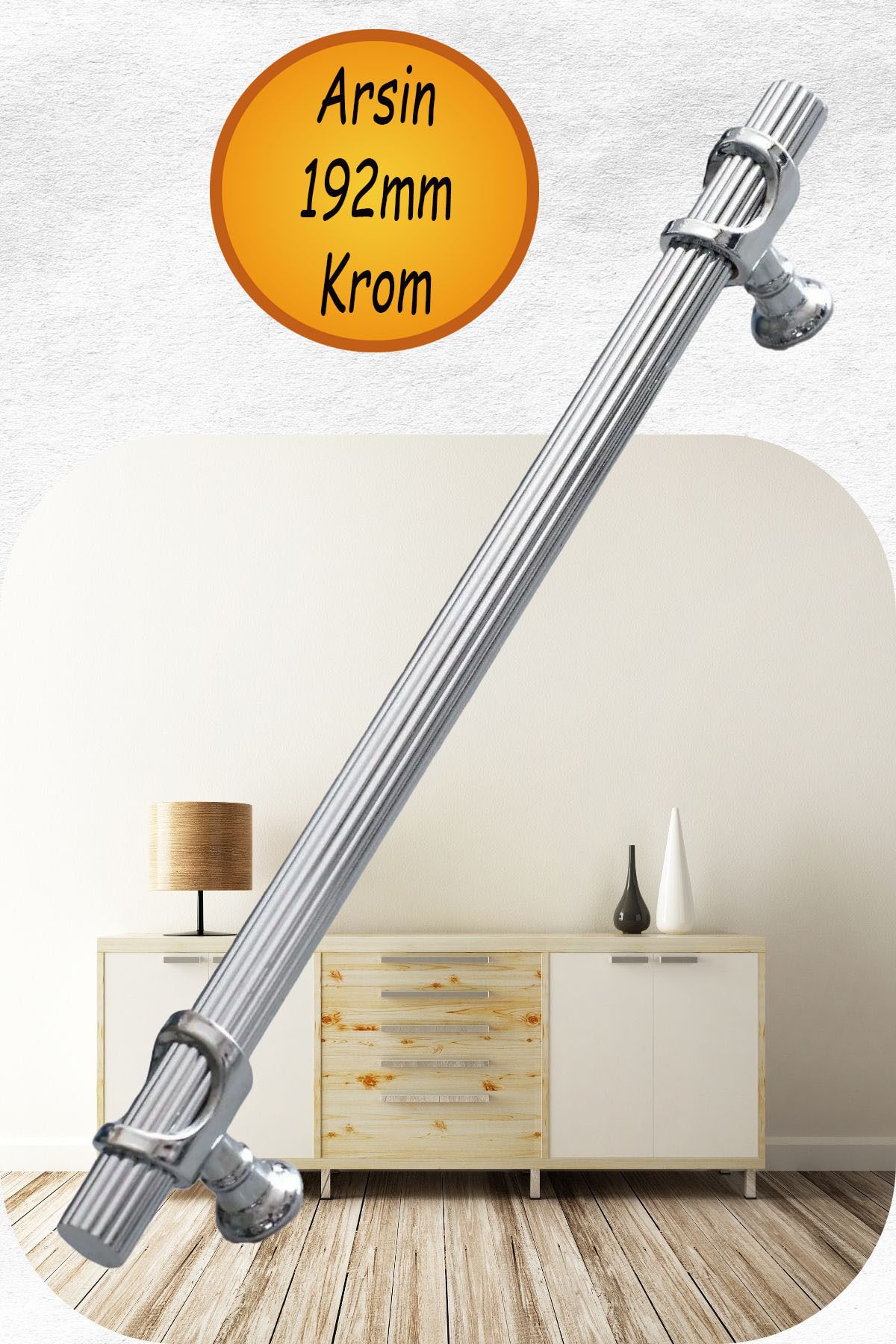 nublado Arsin Mobilya Çekmece Mutfak Dolap Dolabı Kapak Kulpları Kulbu Kulpu Krom Metal Kulp 192 mm-19.2 cm