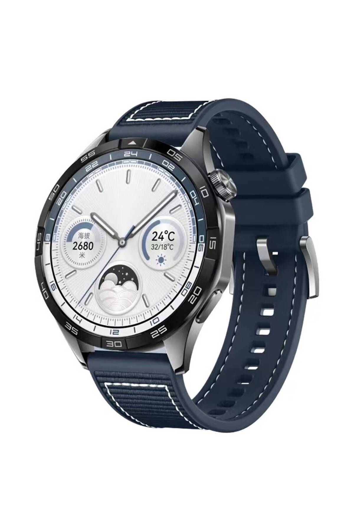 YTSGLOBAL Huawei GT2 46mm Uyumlu YTSG- KRD-102 22mm Silikon Kordon-Mavi