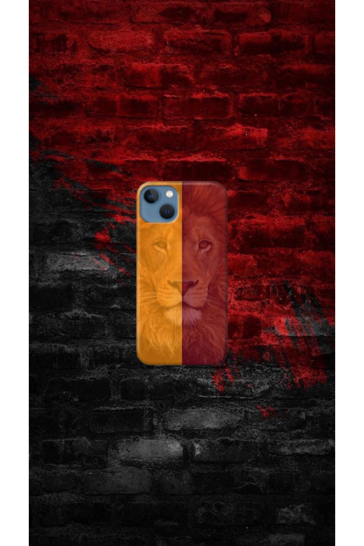 cover shopp Aslan Desenli Renkli Tasarımı-3 IP 15