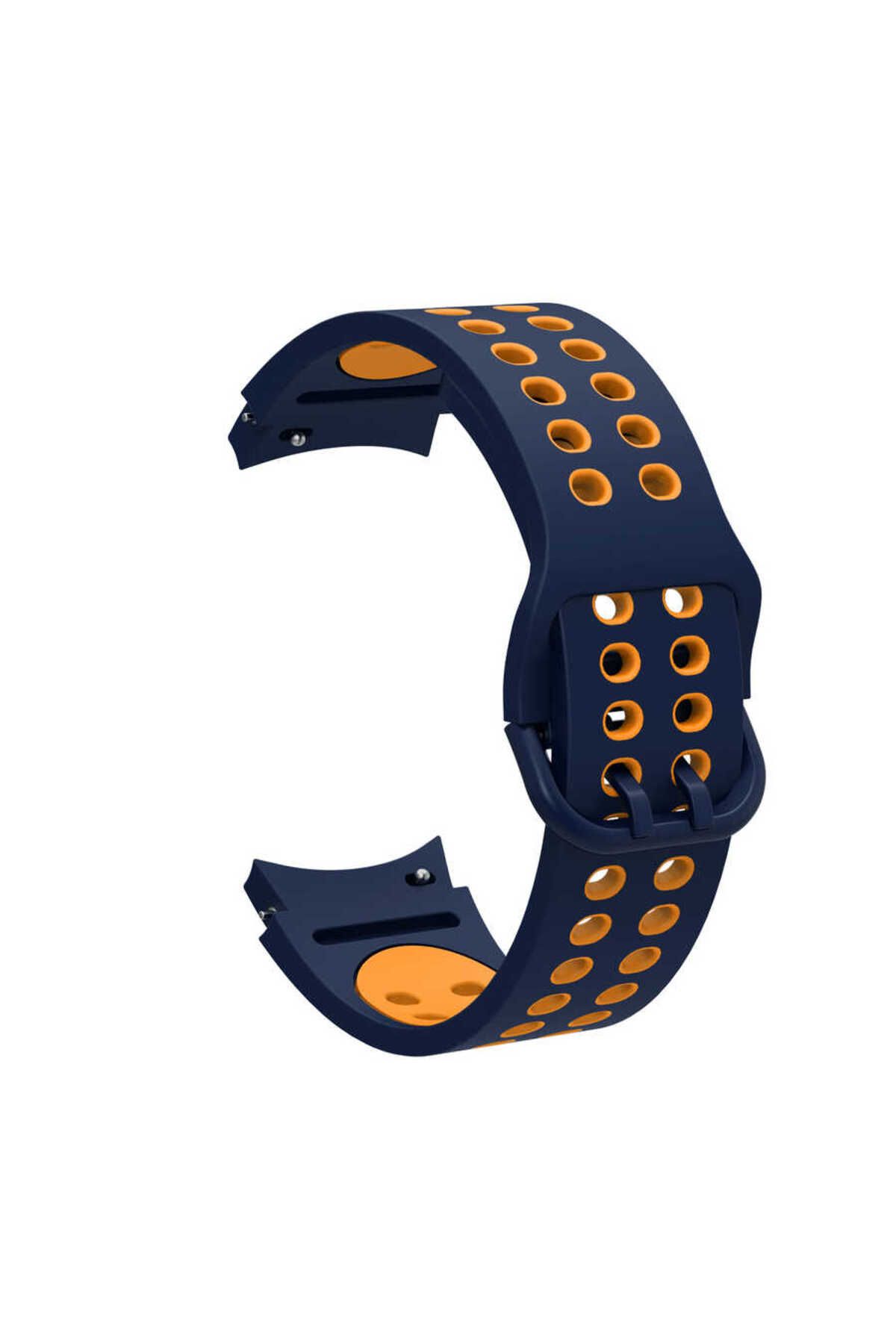 YTSGLOBAL Galaxy Watch 4 Classic 46mm KRD-02 Uyumlu YTSG Kordon-Mavi-Sarı