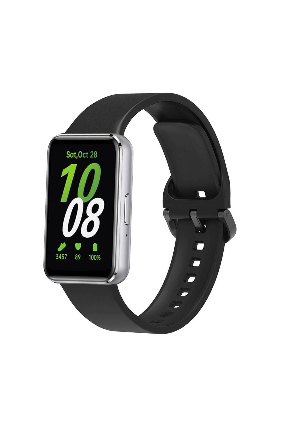 YTSGLOBAL Galaxy Fit 3 Silikon Kordon YTSG KRD-110 Strap Kayış-Siyah