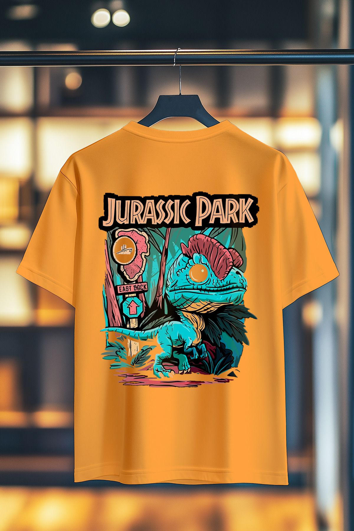 BookOrBook Jurassic Park Lost World Sırt Baskılı %100 Pamuk Premium T-Shirt