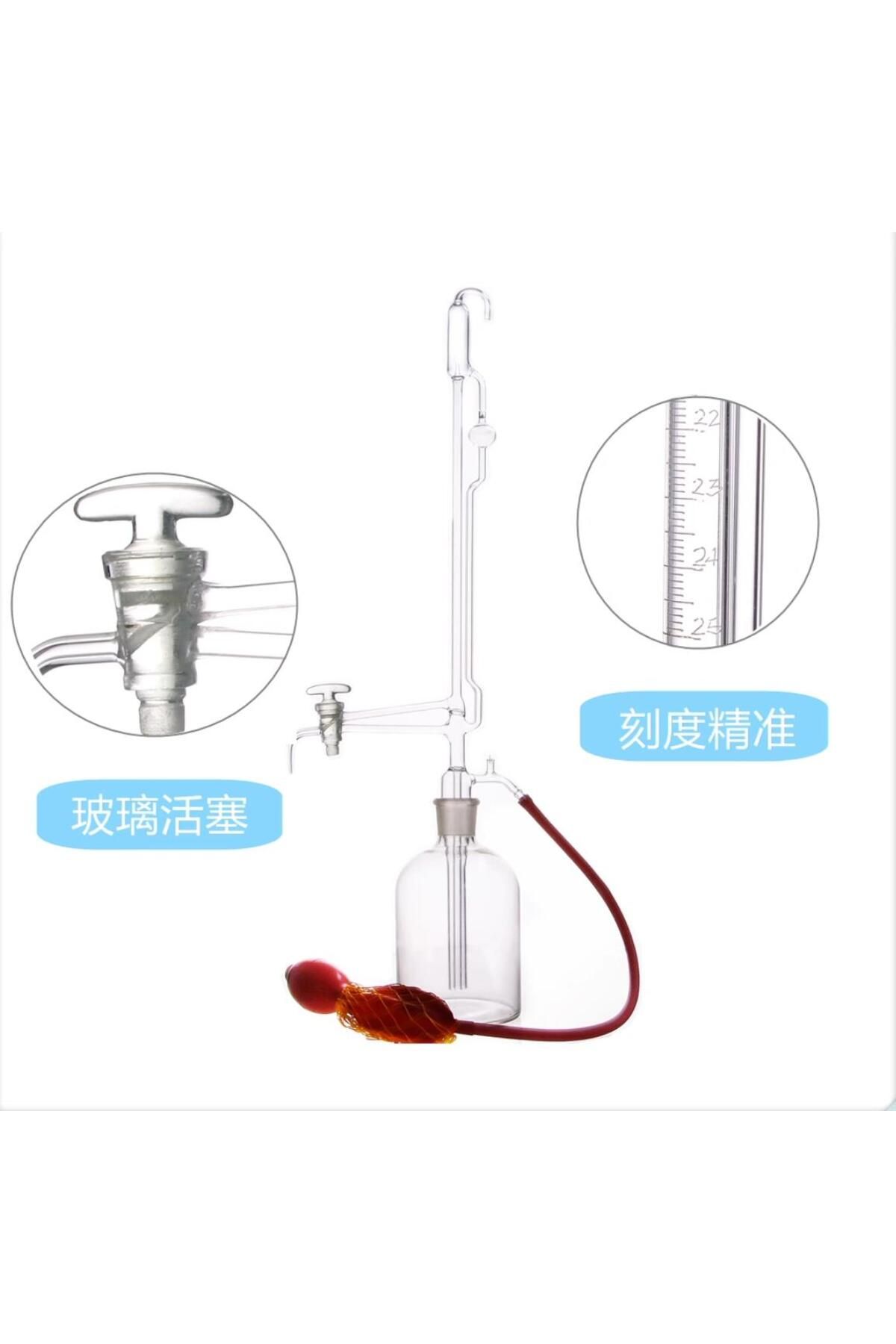 Edulab Otomatik Büret 100 ml Cam Musluklu