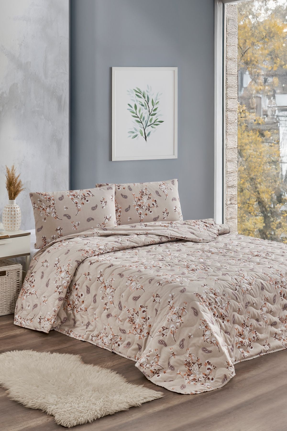 MARLA HOME Çift Kişilik Pike Yatak Örtüsü Takımı | 200x220 cm | Çok Amaçlı Battaniye | Pamuklu