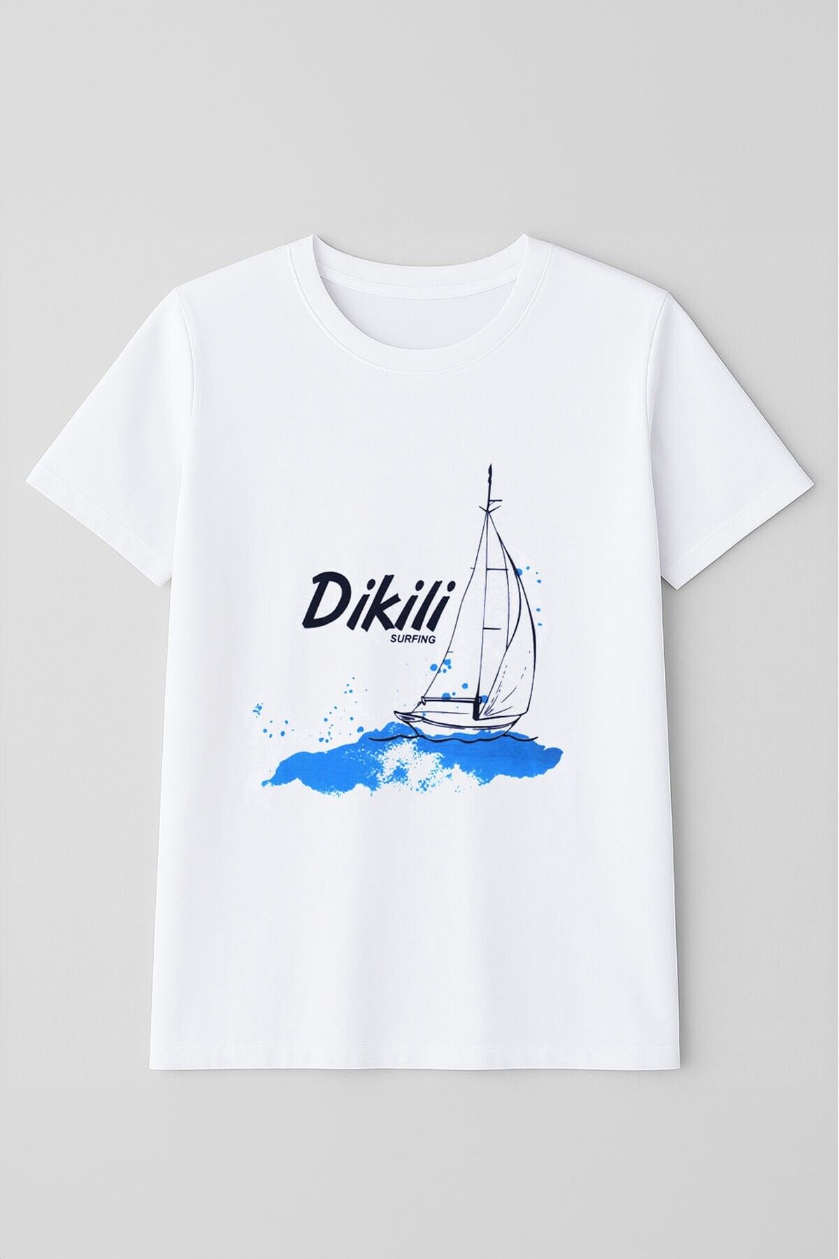MARKAPIA WOMAN Kadın Bisiklet Yaka %100 Pamuk Dikili Baskılı Kısa Kollu T-Shirt