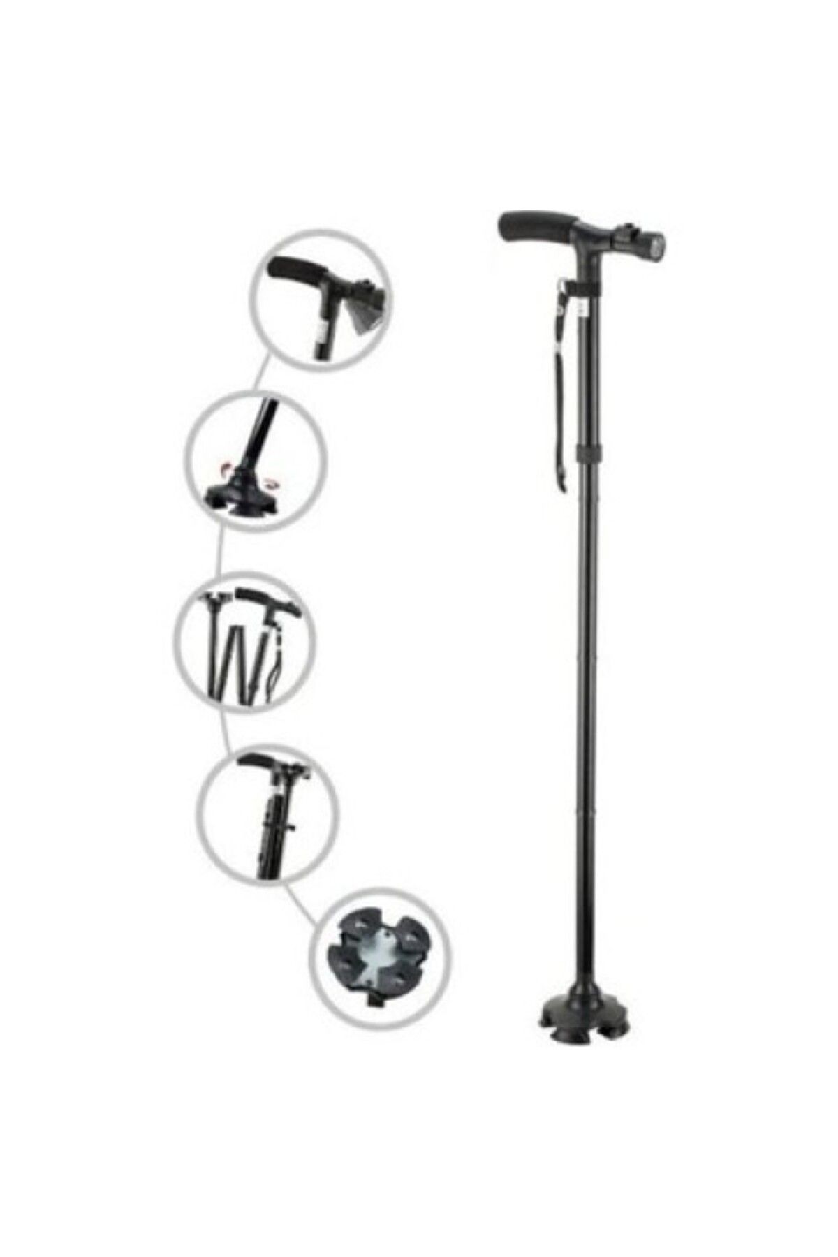 Zayla Hareketli Led Işıklı Katlanır Baston