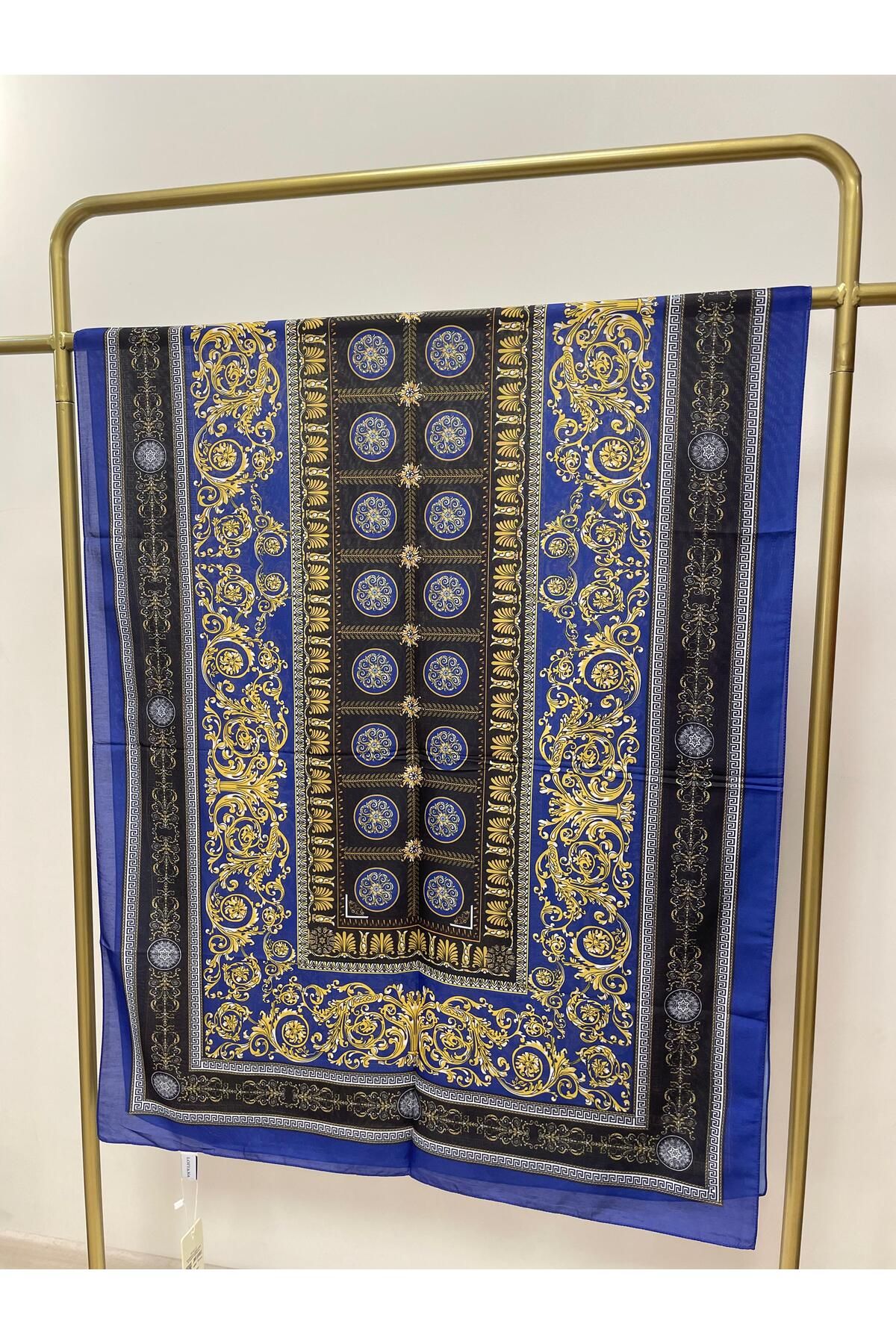 MENESSA Pamuk Vual V Desen Şal