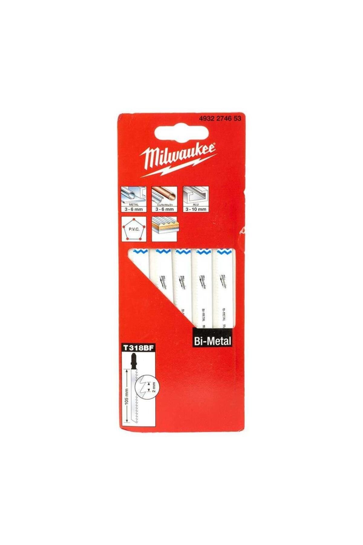 Milwaukee T318BF Dekupaj Bıçağı 105mm 5'li