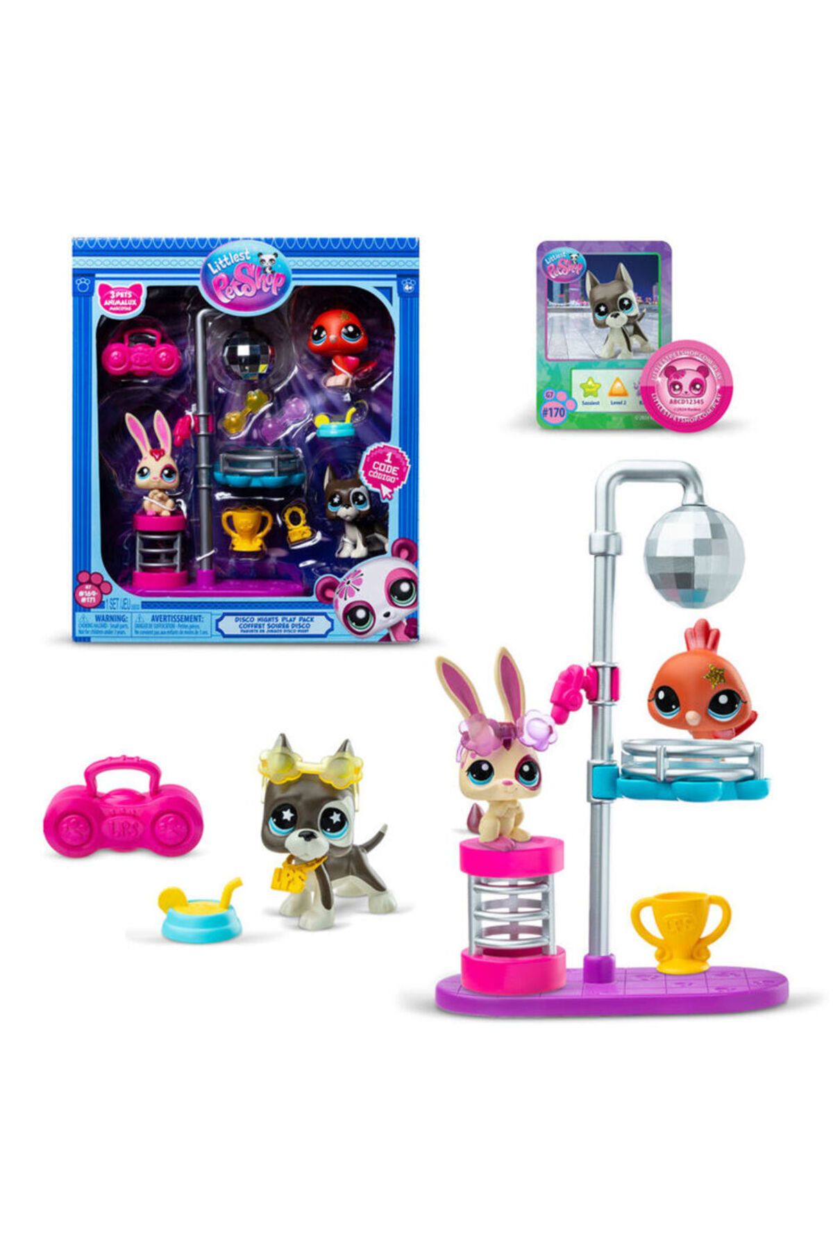 PREFTOYS Littlest Pet Shop - Disco Nights Play Pack ORİJİNAL BARKODLU