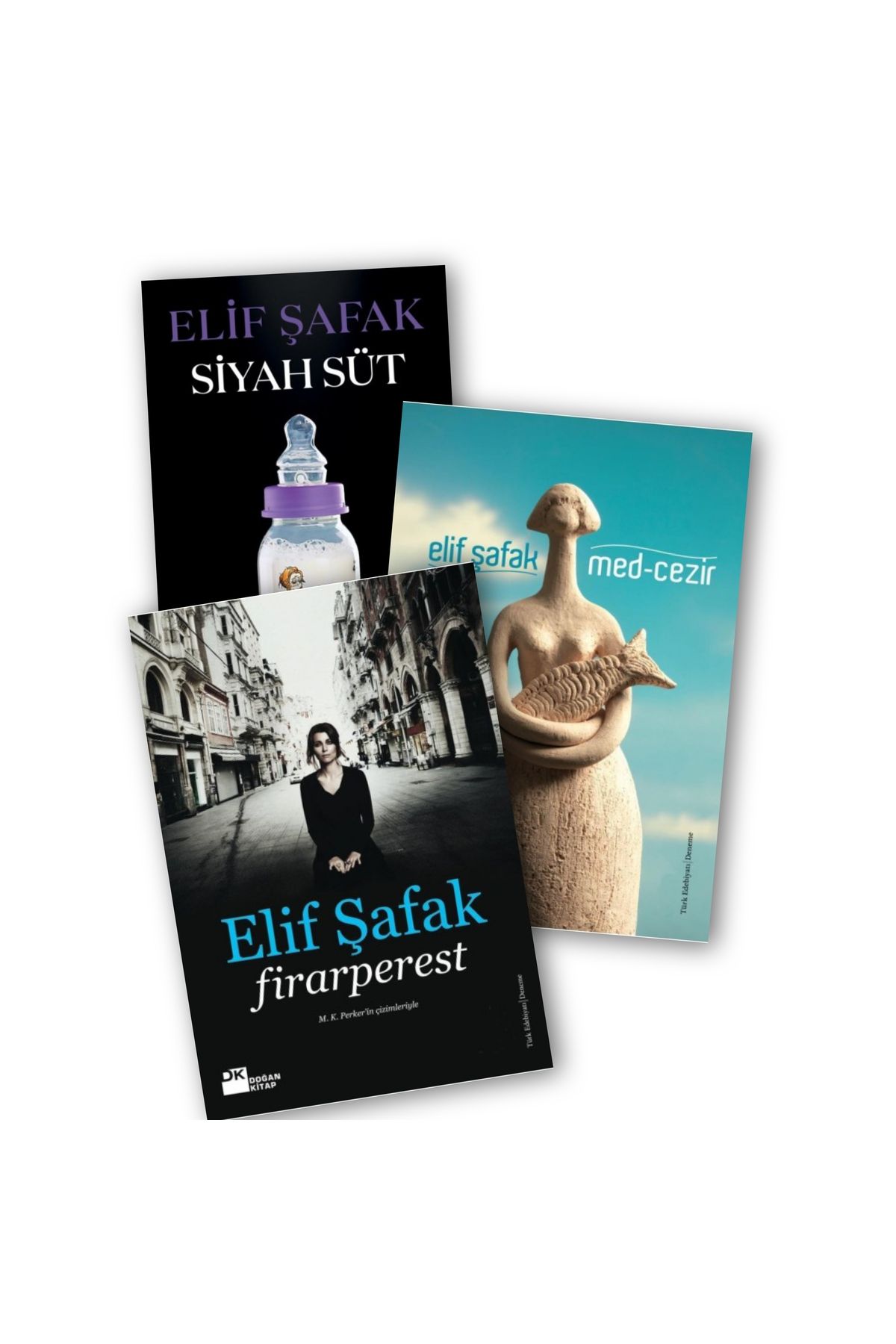Doğan Kitap Siyah Süt - Med-Cezir - Firarperest Elif Şafak 3 lü Kitap Seti