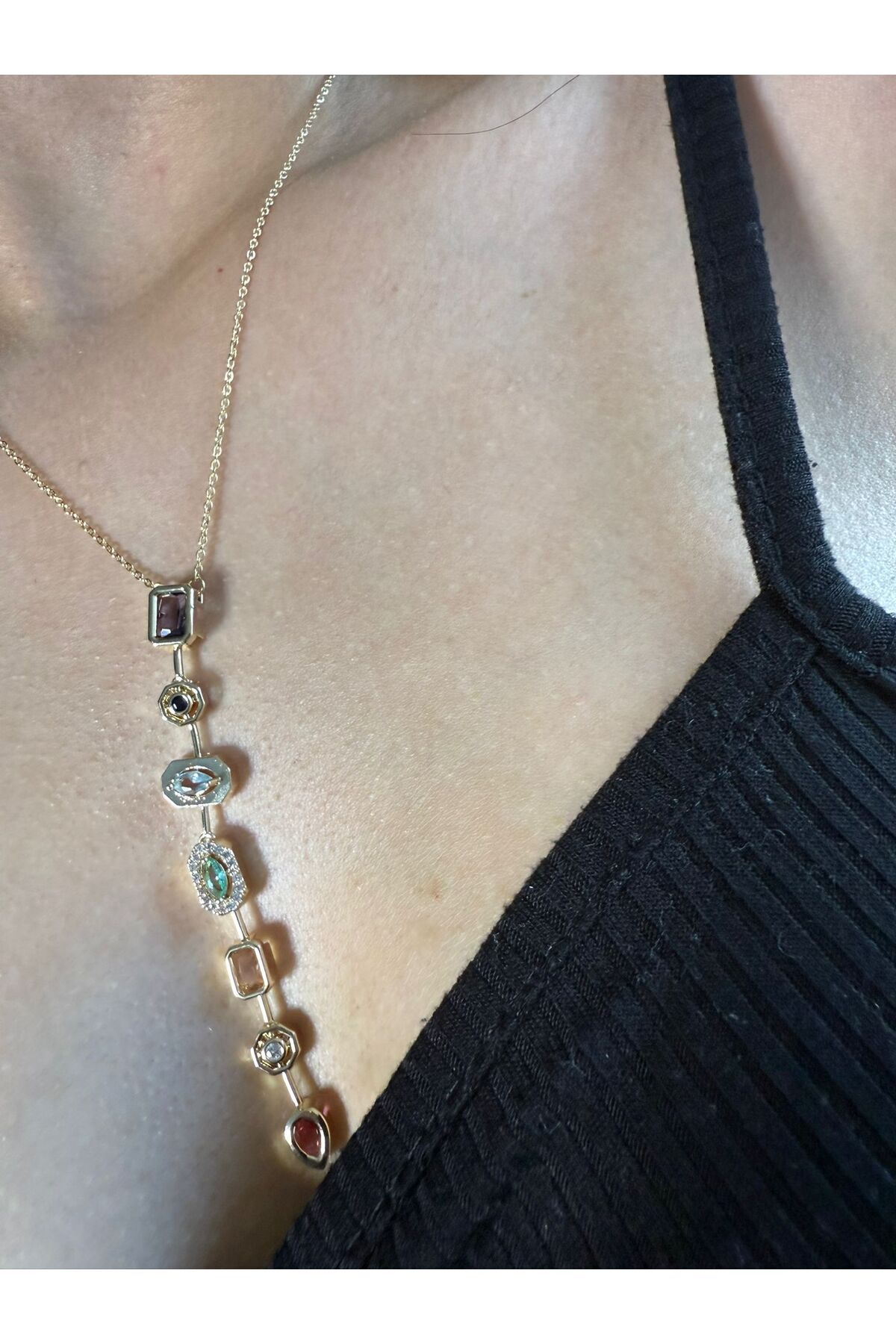 Fundéa Jewelry Ruh Denğesi Kolye 7 Taşlı Zirkon
