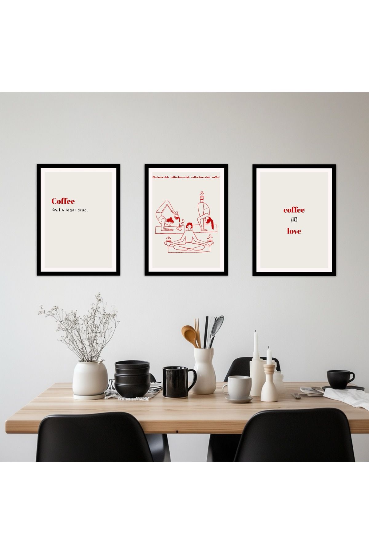 POSTER Estetik Duvar Posteri-Çerçevesiz Poster- Oda Dekoru-Mutfak Kahve Köşesi