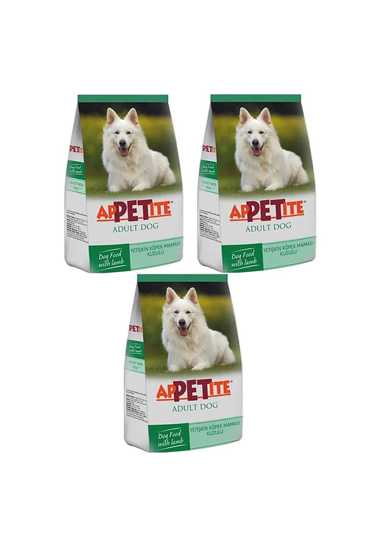 Appetite Kuzulu Yetiskin Köpek Mamasi 3kg*3 Adet
